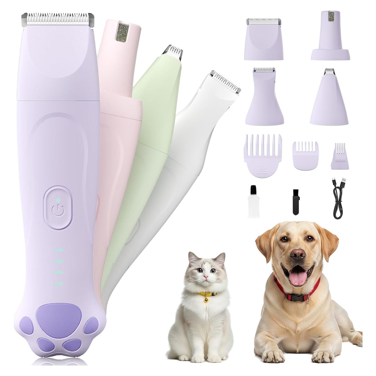 Recortador de patas de perro Veeconn T6 4 en 1 bajo ruido IPX7
