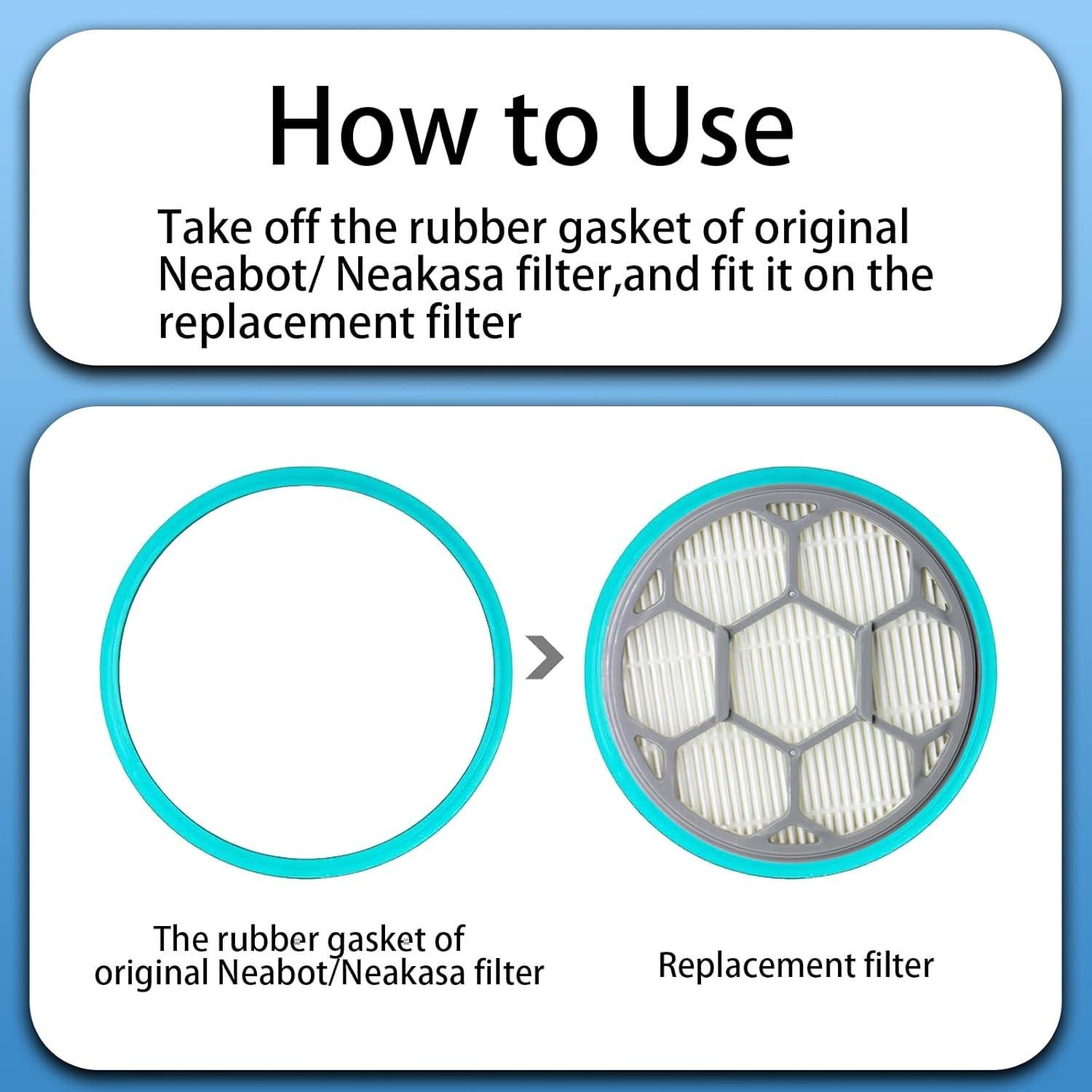 Filtros HEPA y Esponjas Aolleteau para Neakasa Neabot P1 Pro