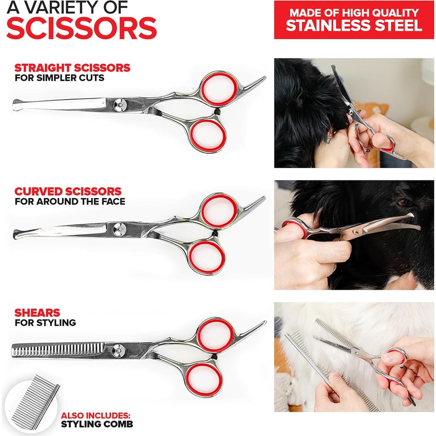 Kit de Acicalamiento para Perros Innovaciones Modernas 12 Piezas