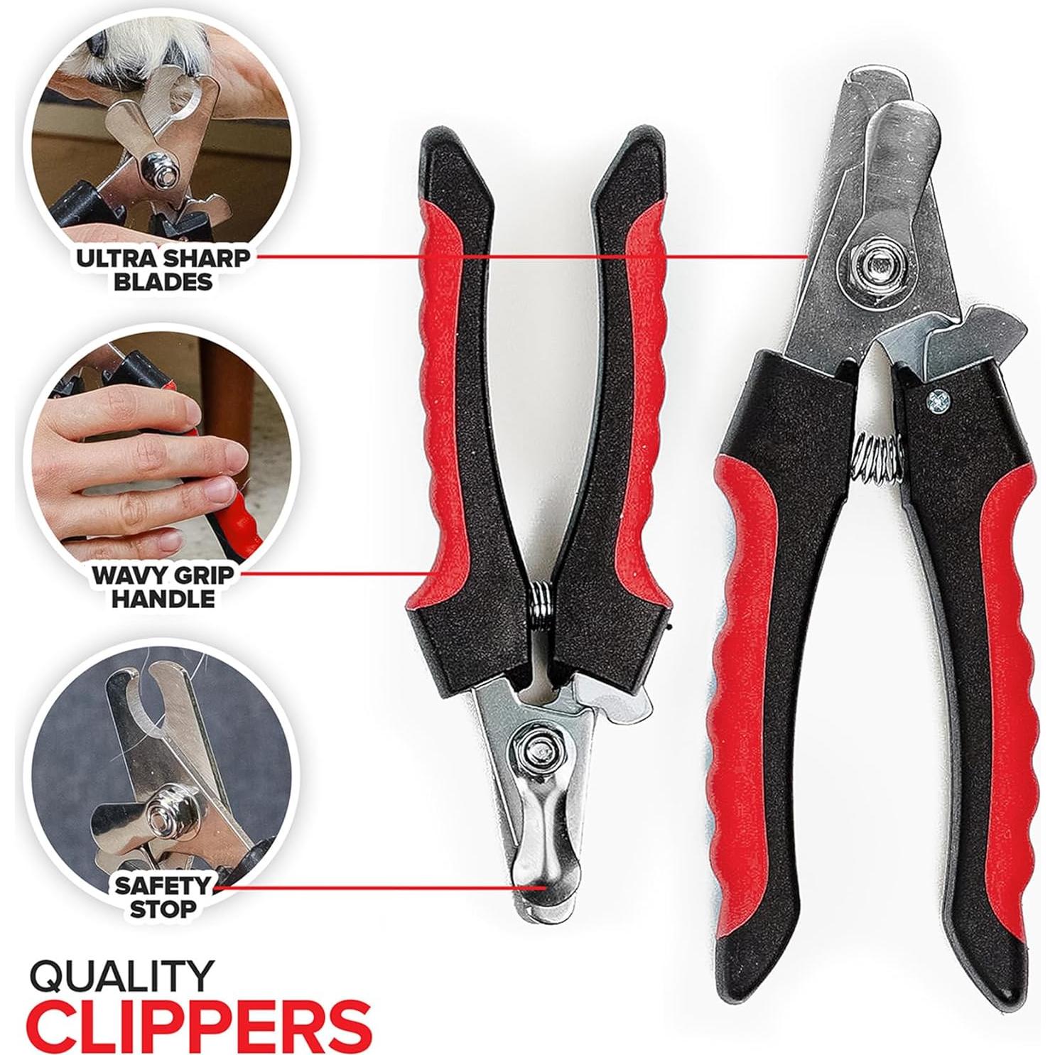 Kit de Acicalamiento para Perros Innovaciones Modernas 12 Piezas