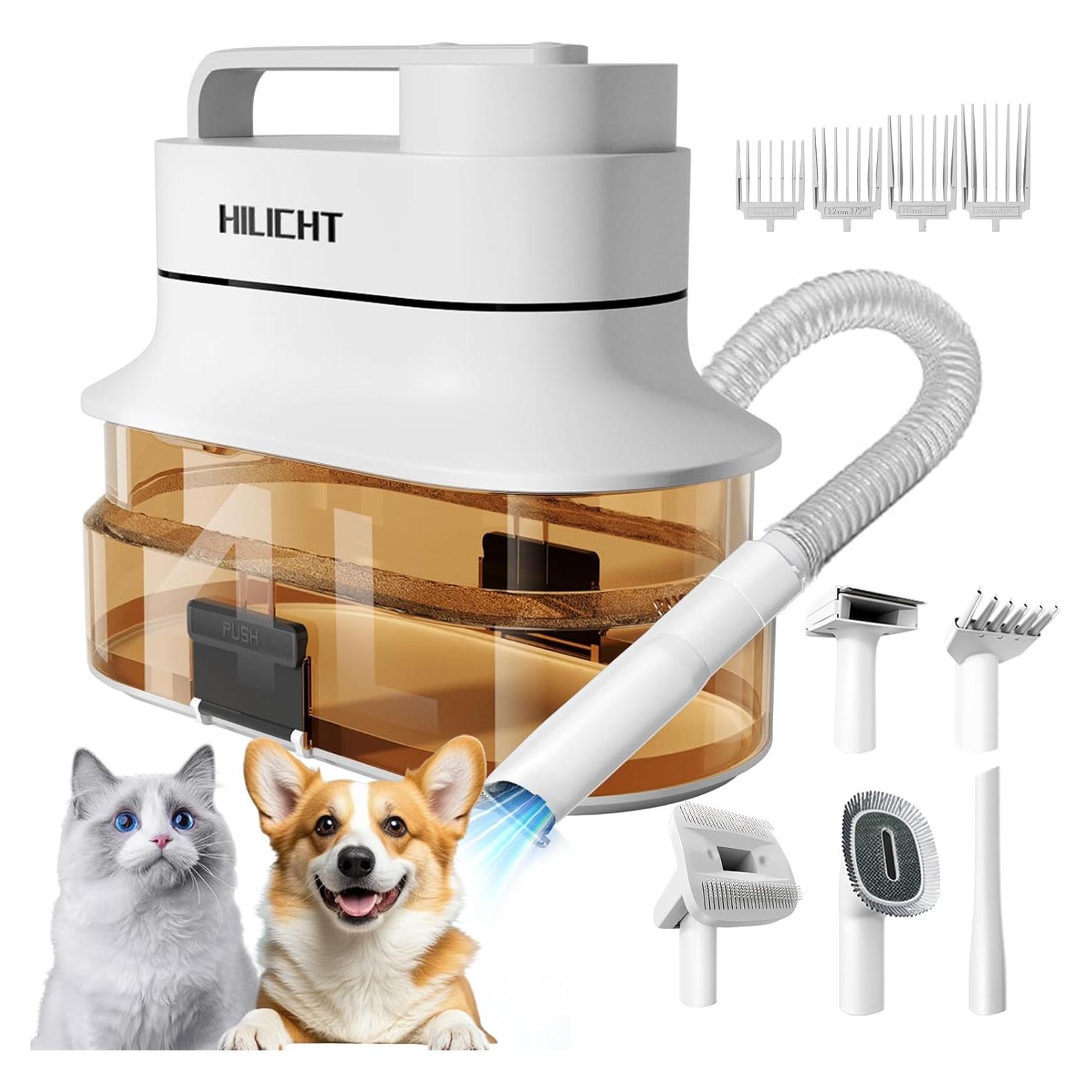Kit de Aseo para Mascotas HILICHT con Aspiradora Silenciosa 4L