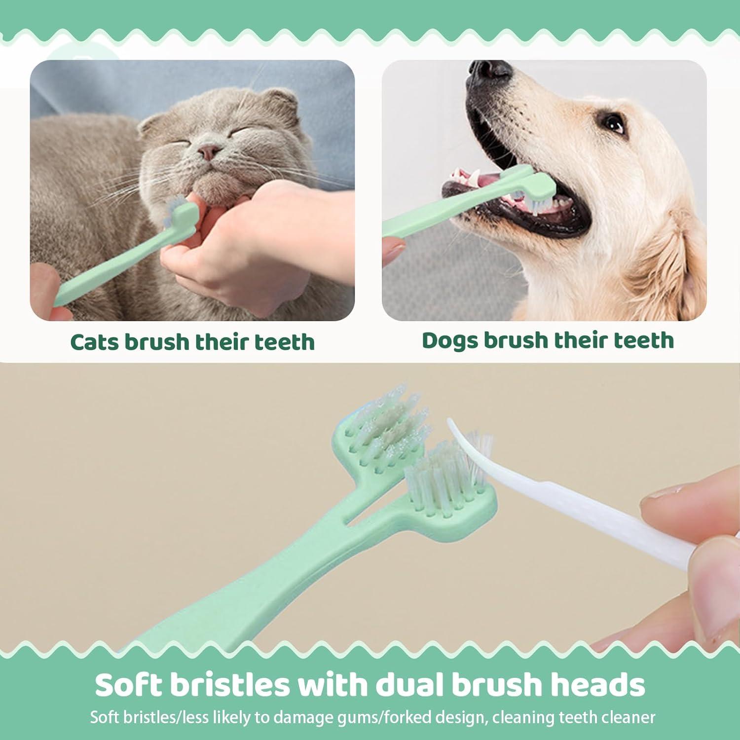 Kit de Aseo 8 en 1 LAMLENT para Perros y Gatos - Cepillo, Cortauñas, Peine, Tijeras, Cepillo de Dientes