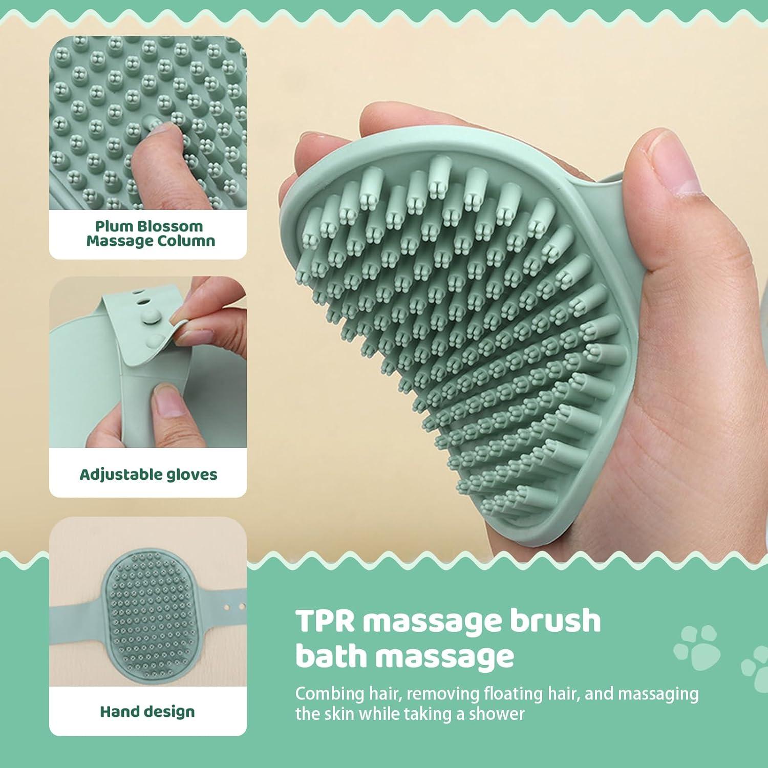 Kit de Aseo 8 en 1 LAMLENT para Perros y Gatos - Cepillo, Cortauñas, Peine, Tijeras, Cepillo de Dientes