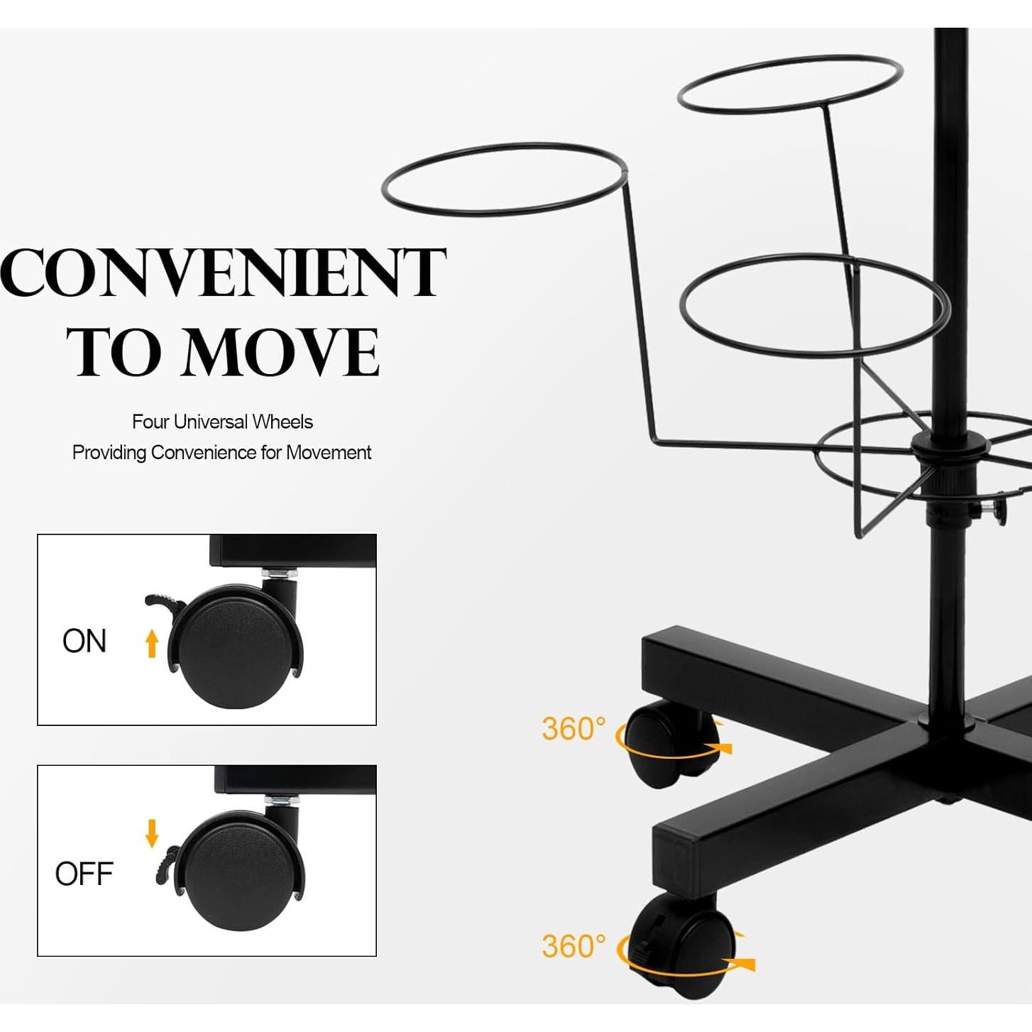 Soporte de exhibición de sombreros Beaccoss 7 niveles 35 ganchos