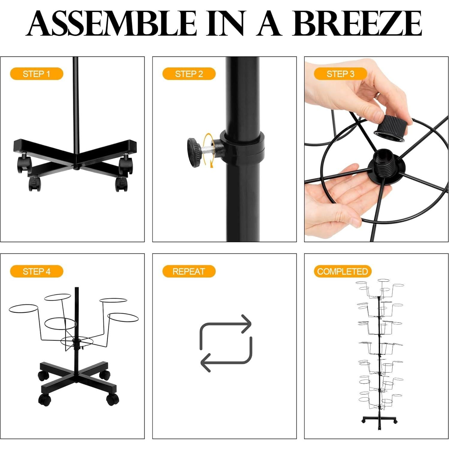 Soporte de exhibición de sombreros Beaccoss 7 niveles 35 ganchos