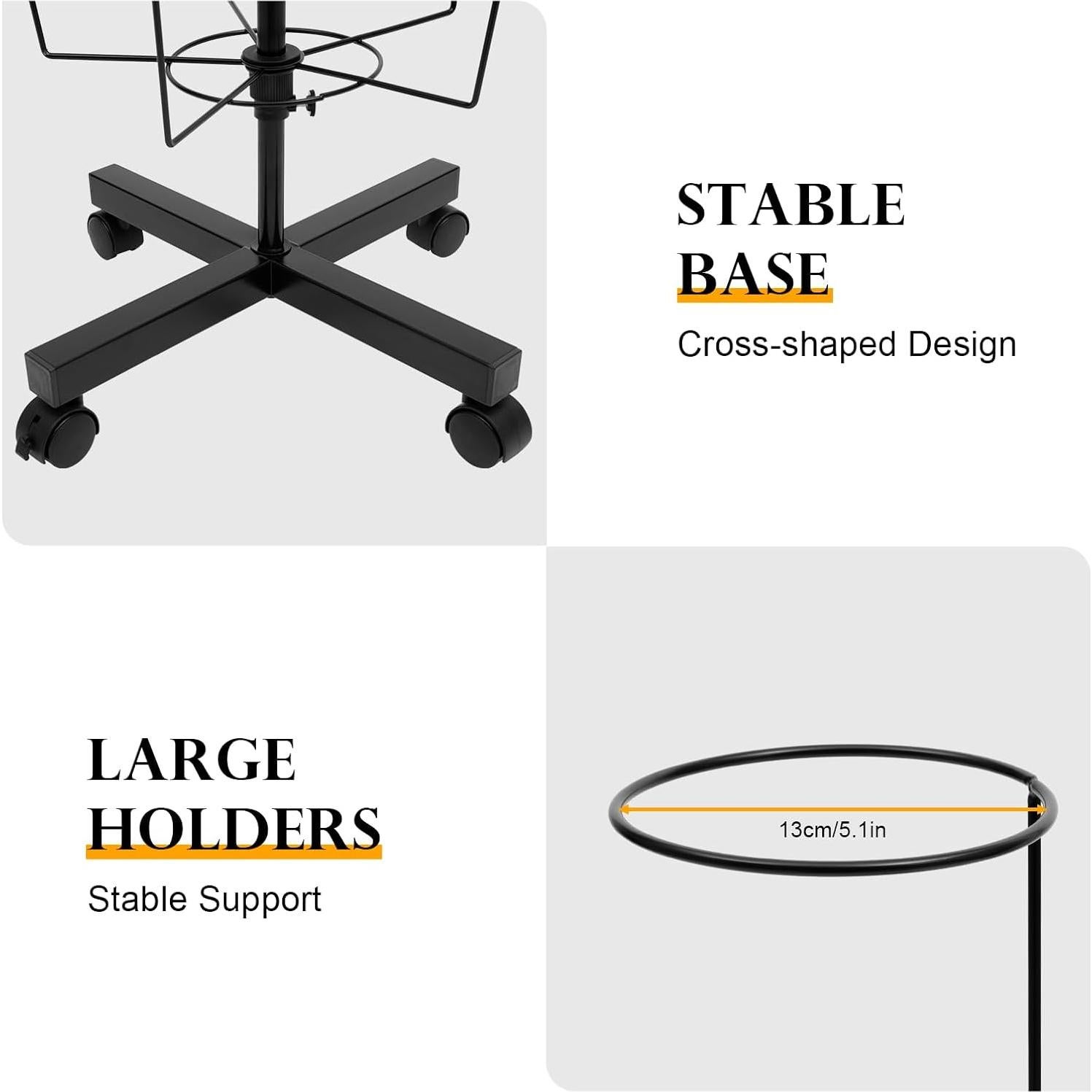 Soporte de exhibición de sombreros Beaccoss 7 niveles 35 ganchos