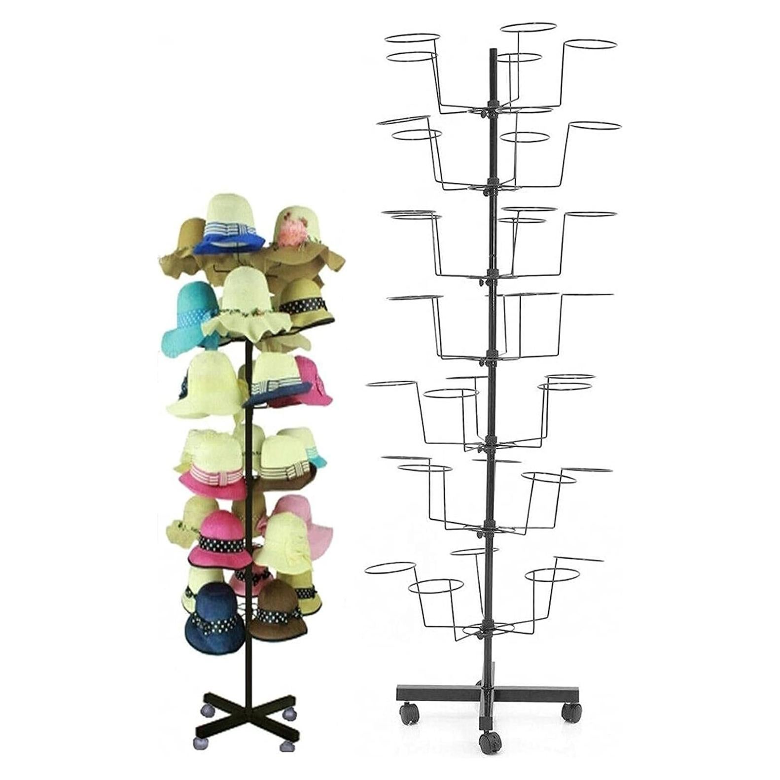 Soporte para Sombreros LOYALHEARTDY Ajustable 7 Niveles Negro