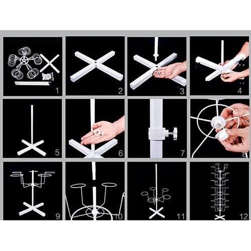 Soporte para Sombreros LOYALHEARTDY Ajustable 7 Niveles Negro