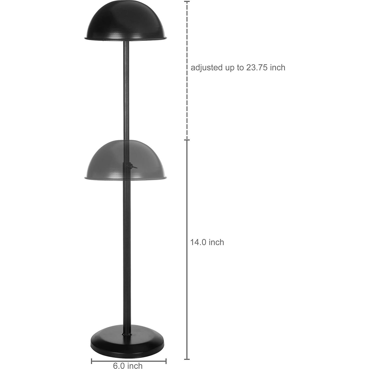 Soporte Ajustable para Sombreros y Pelucas MyGift Negro