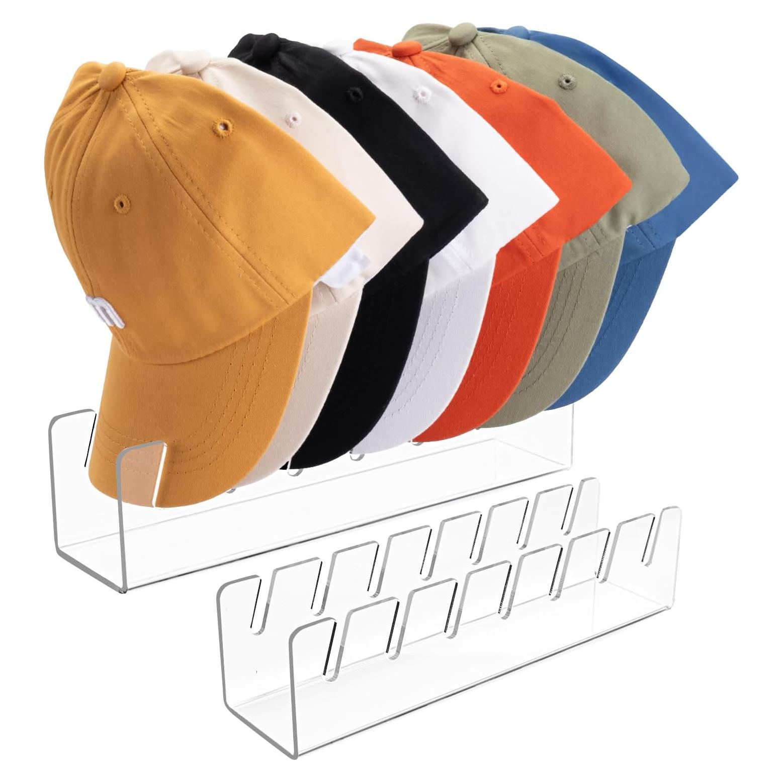 Soporte para Sombreros Acrílico Aybloom 2 Paquetes 14 Gorras