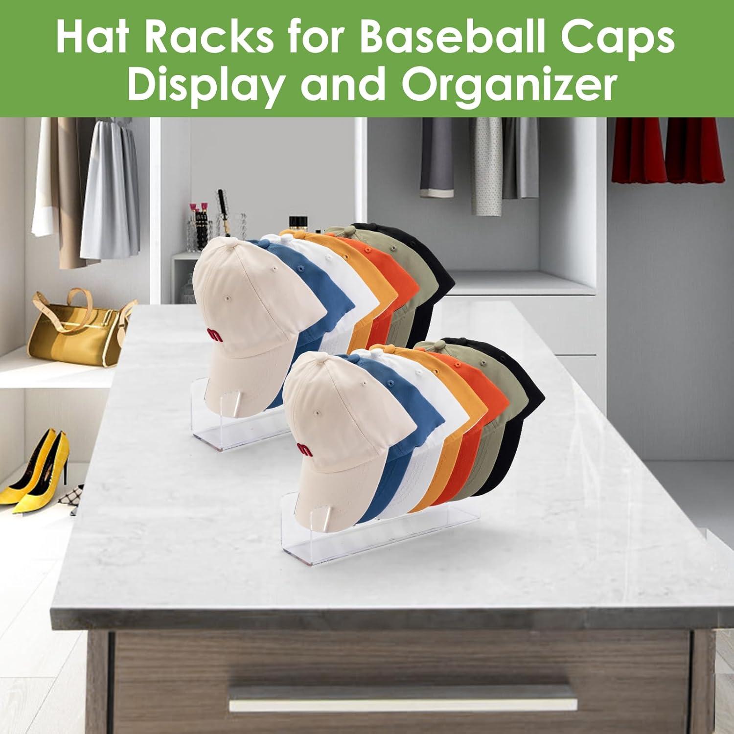 Soporte para Sombreros Acrílico Aybloom 2 Paquetes 14 Gorras