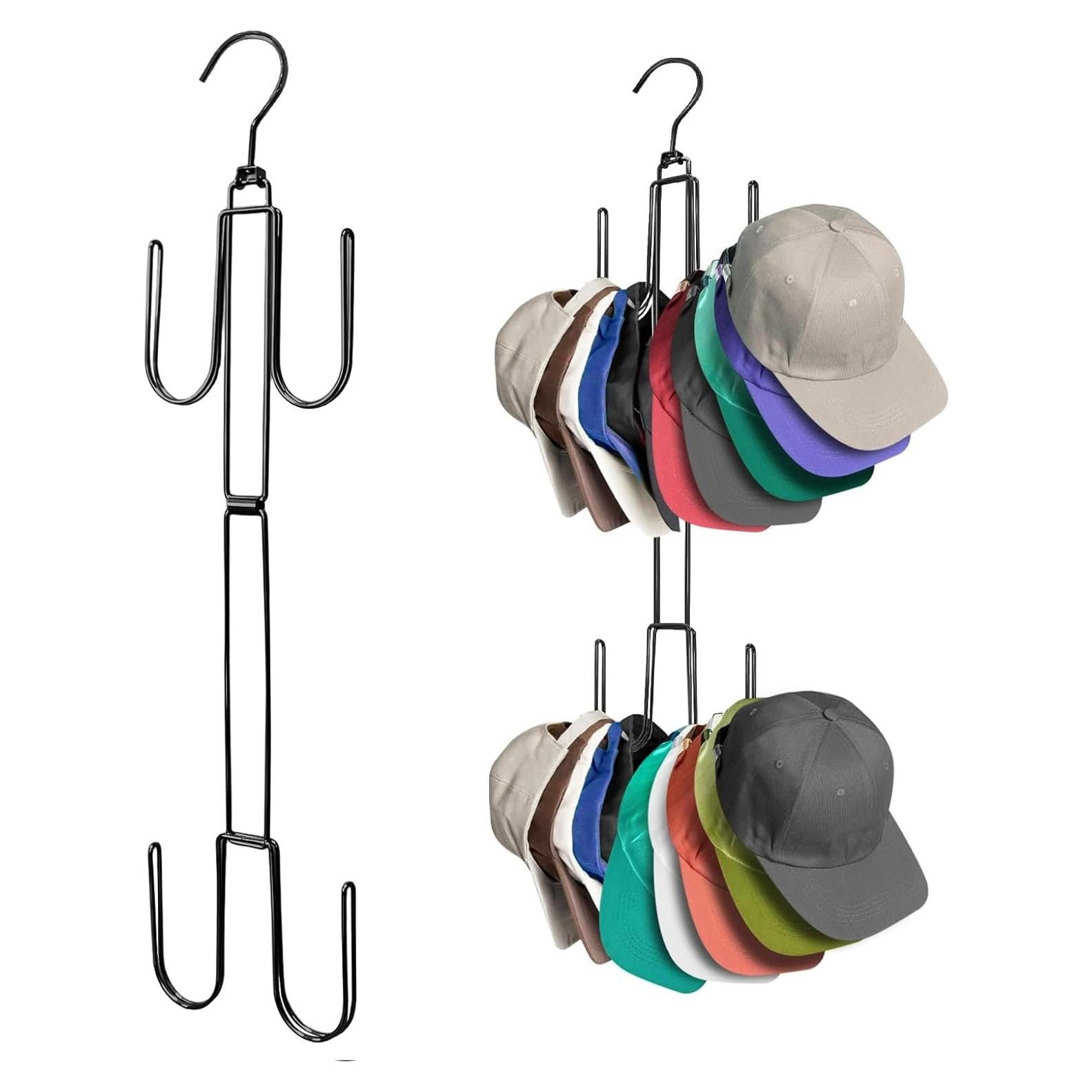 Organizador de Sombreros Plegable Homivale, Soporta 40 Gorras