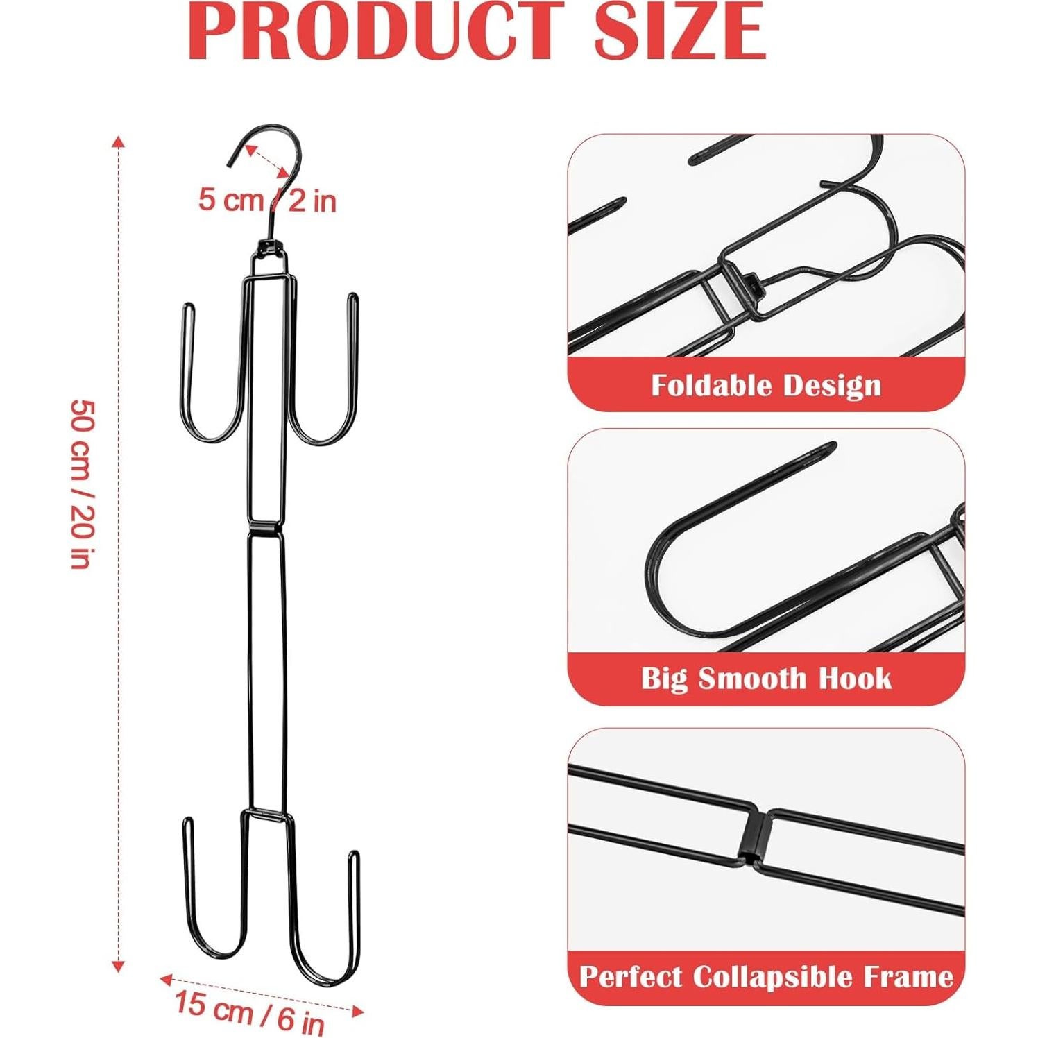 Organizador de Sombreros Plegable Homivale, Soporta 40 Gorras