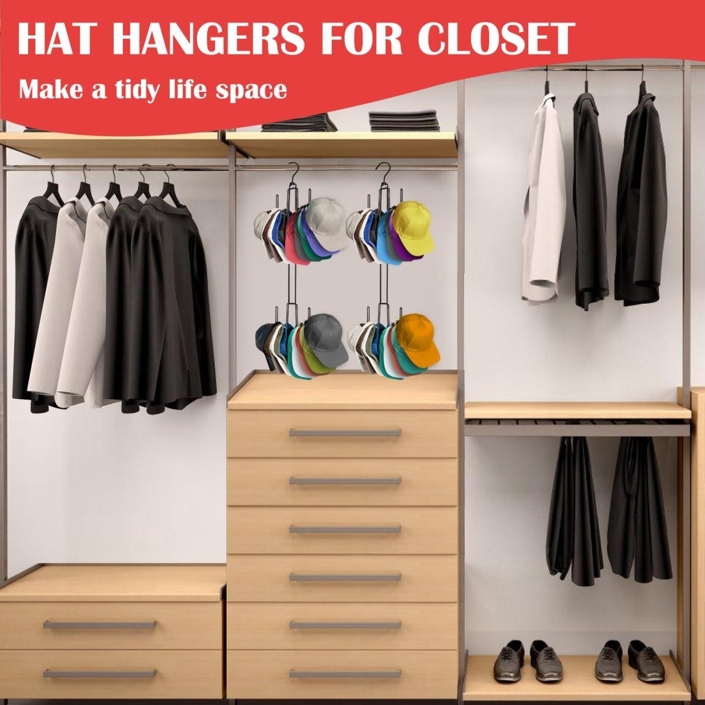 Organizador de Sombreros Plegable Homivale, Soporta 40 Gorras