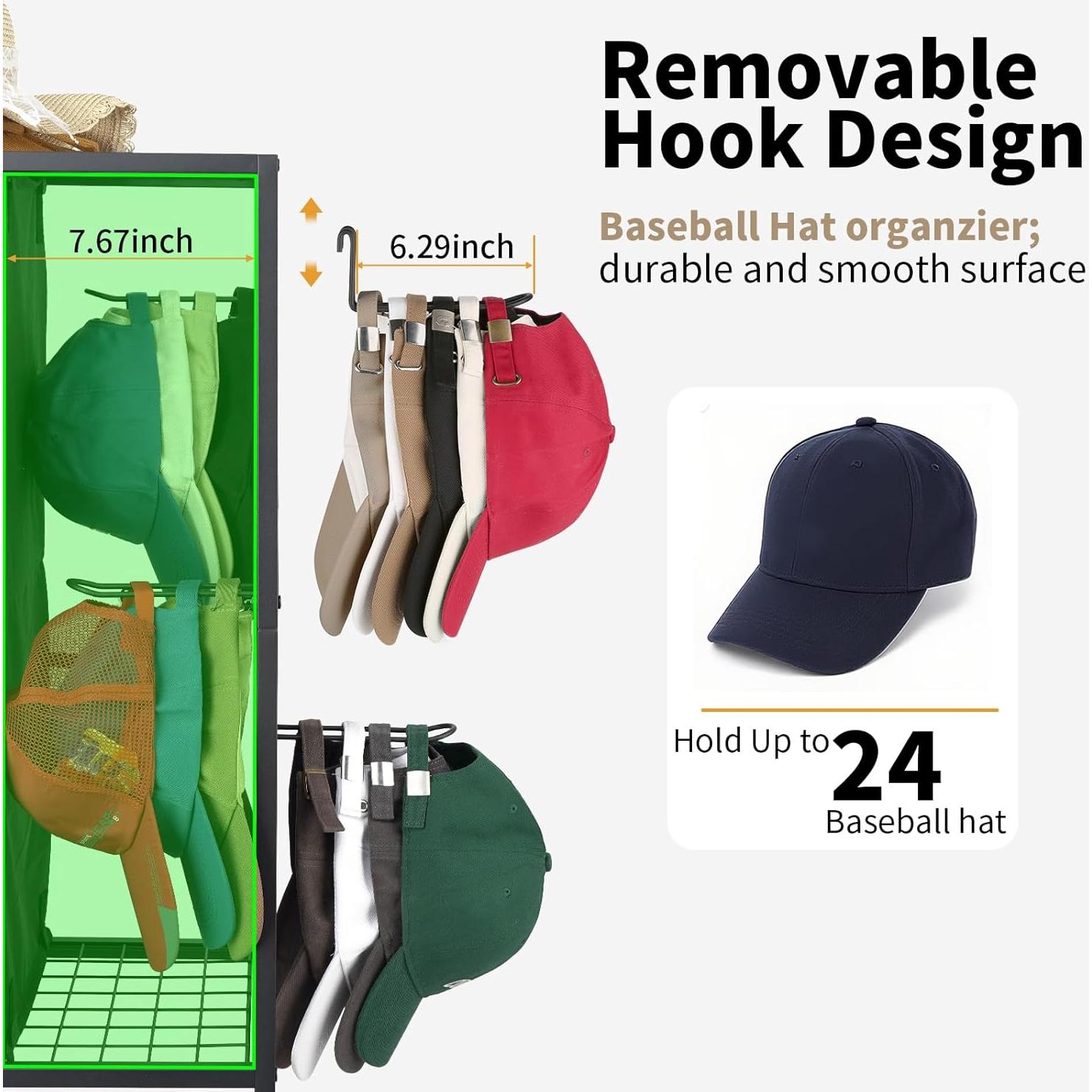 Soporte para Sombreros Meangood 5 Niveles Organizador Marrón