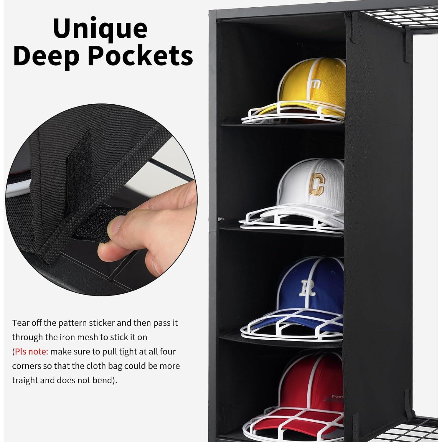 Soporte para Sombreros Meangood 5 Niveles Organizador Marrón