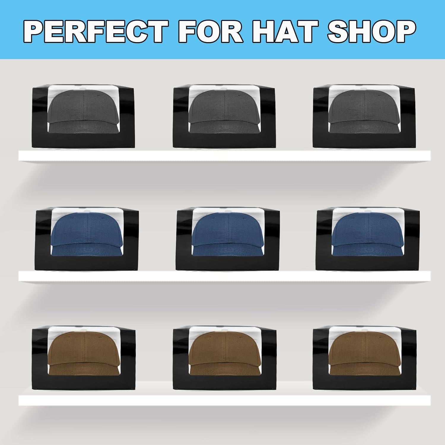 Cajas de Regalo Negras TANEMUDO 55 Pcs 19.81x19.81x11.94 cm