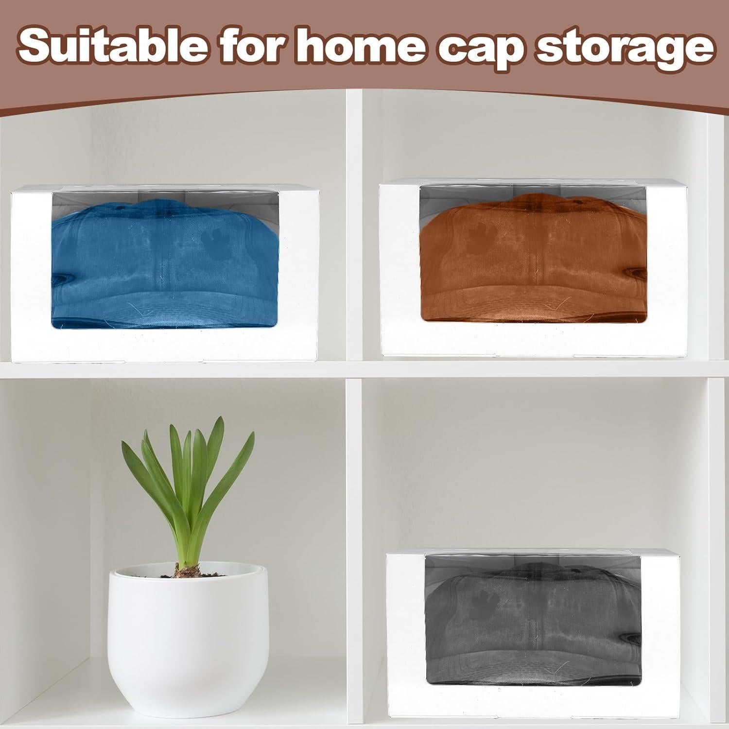 50 Cajas de Regalo para Gorras DoubleFill con Ventana Transparente