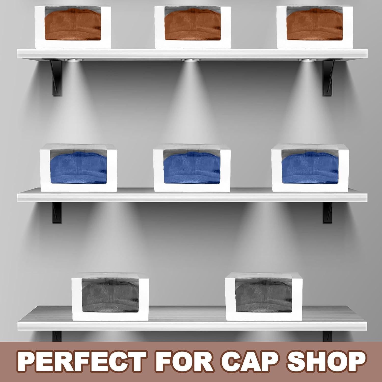 50 Cajas de Regalo para Gorras DoubleFill con Ventana Transparente