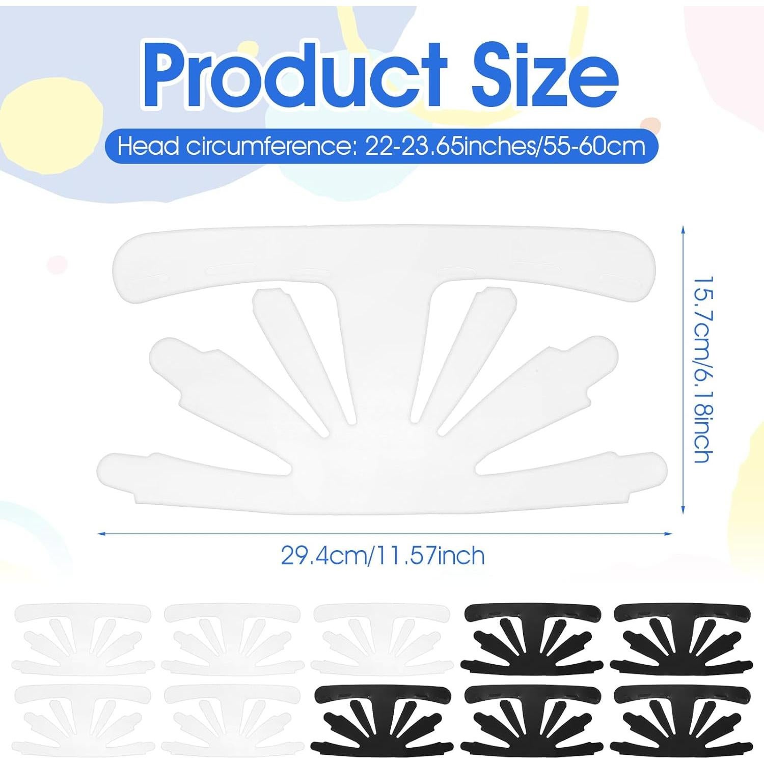 10 Soportes de Sombrero de Plástico Ymapinc - Blanco y Negro