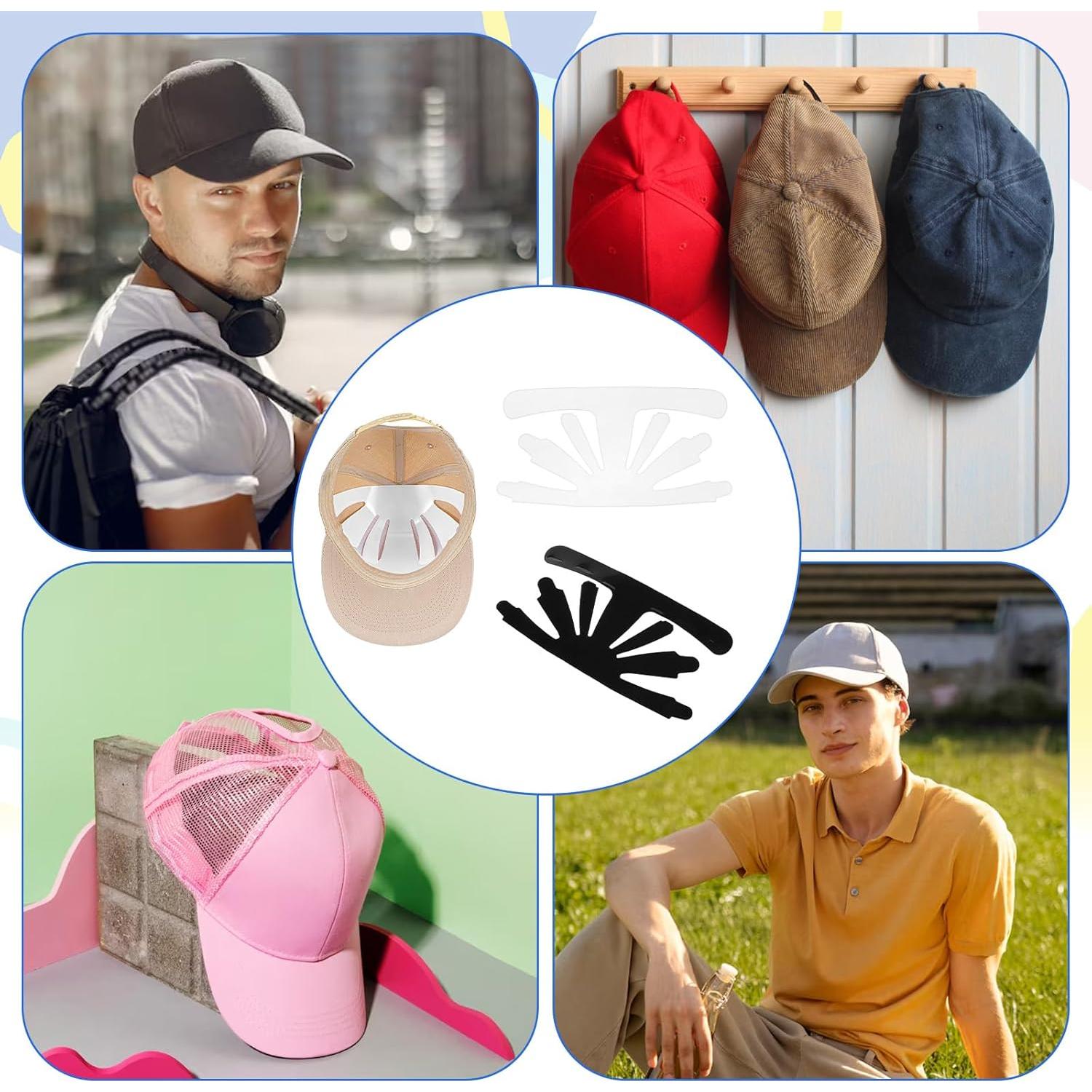 10 Soportes de Sombrero de Plástico Ymapinc - Blanco y Negro