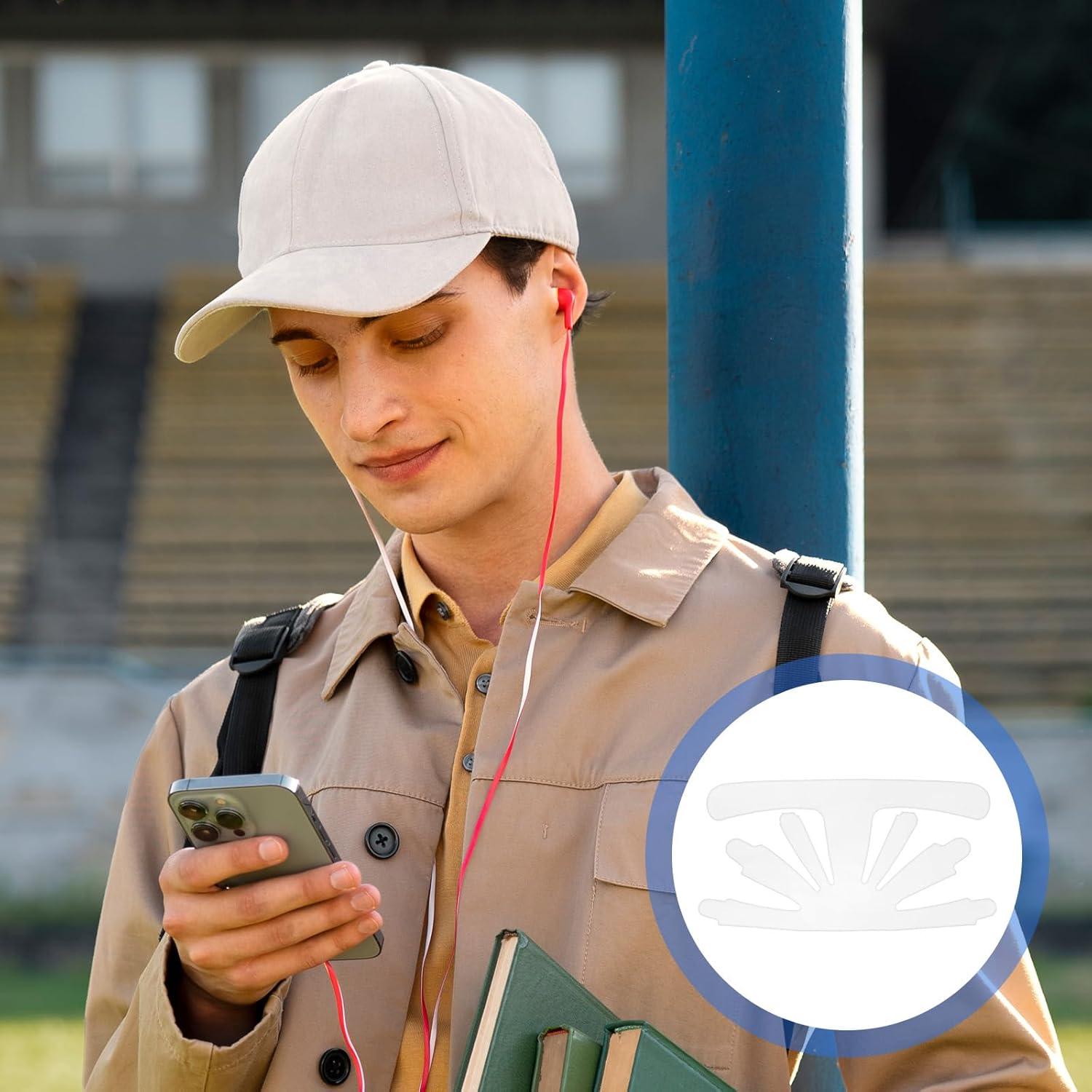 10 Soportes de Sombrero de Plástico Ymapinc - Blanco y Negro