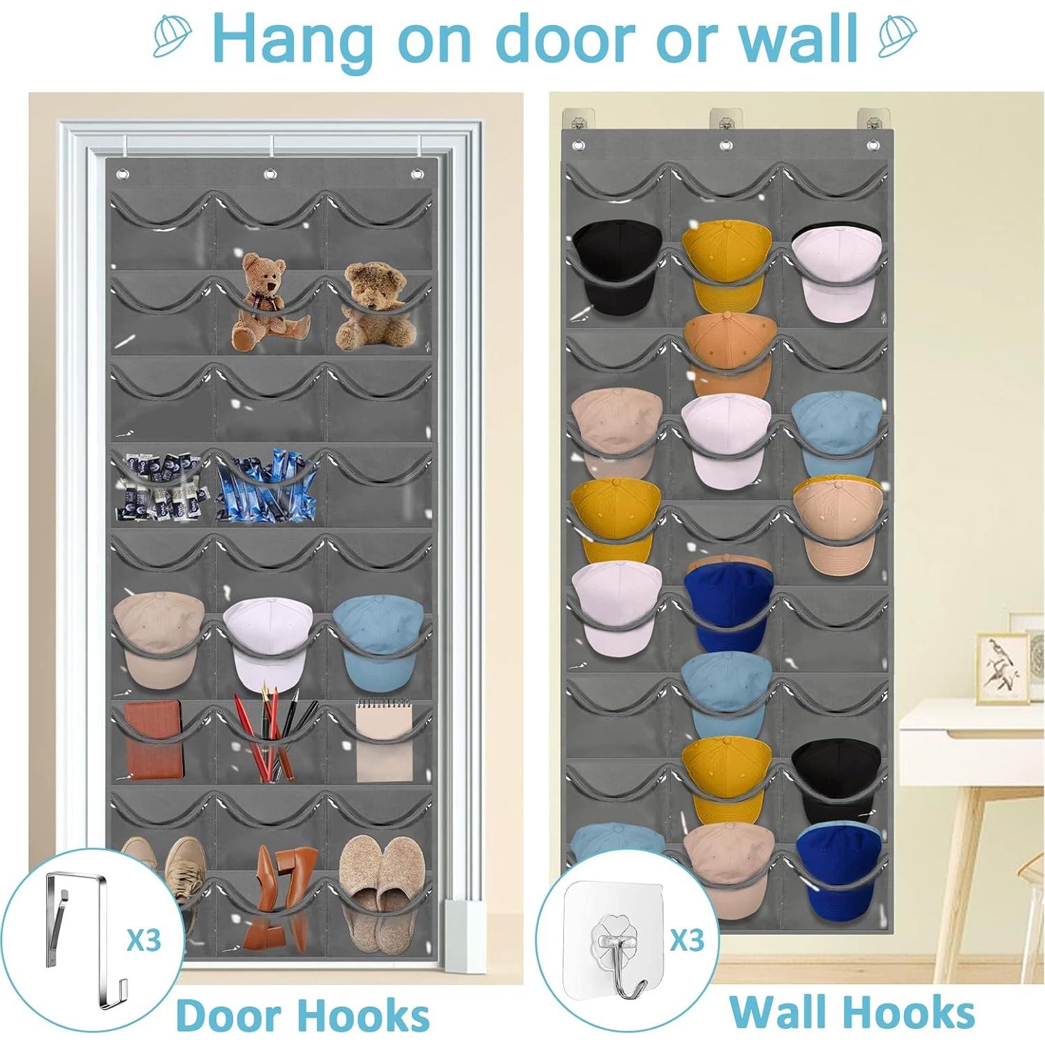 Organizador de Sombreros OAKJAR con 27 Bolsillos y Ganchos