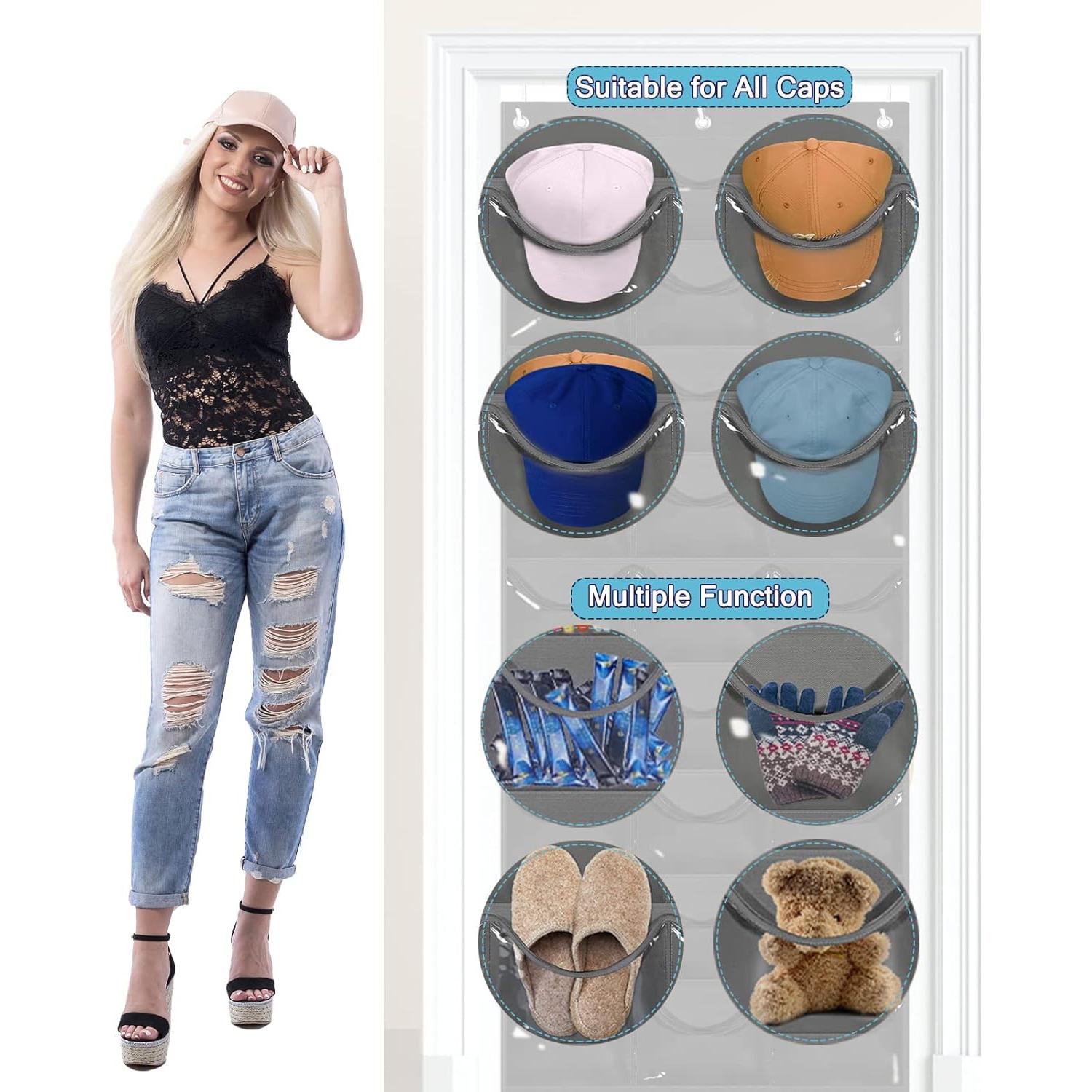 Organizador de Sombreros OAKJAR con 27 Bolsillos y Ganchos