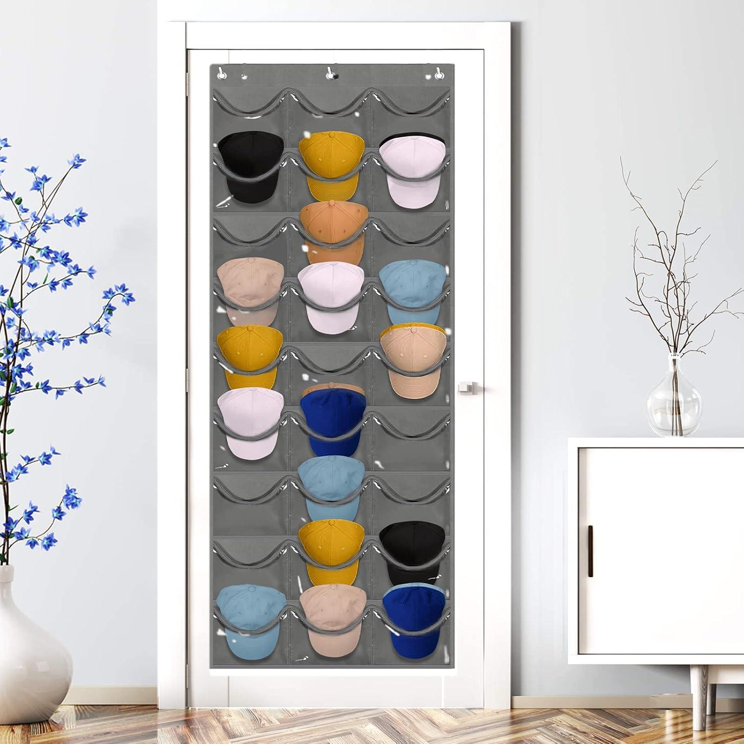 Organizador de Sombreros OAKJAR con 27 Bolsillos y Ganchos