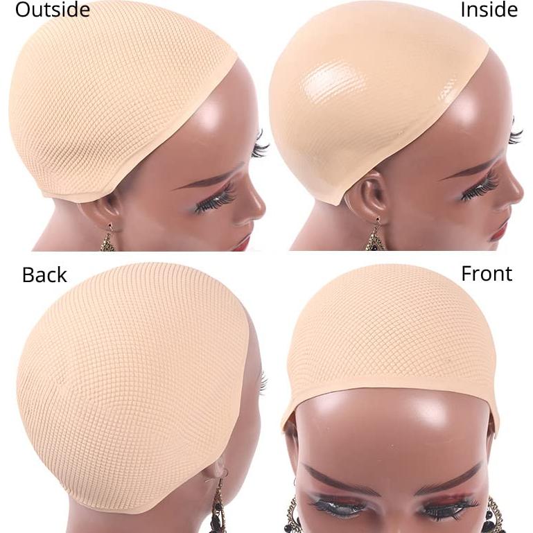 Gorro de Silicona Antideslizante Beige para Pelucas - Ecojunmi