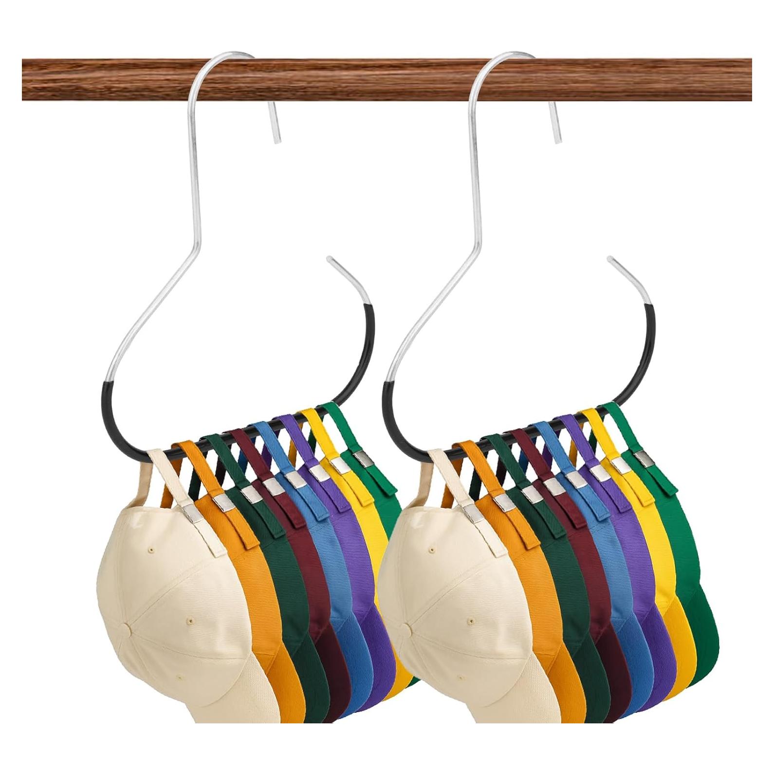 Organizador de Sombreros 2pcs Lasuroa Acero Inoxidable Negro