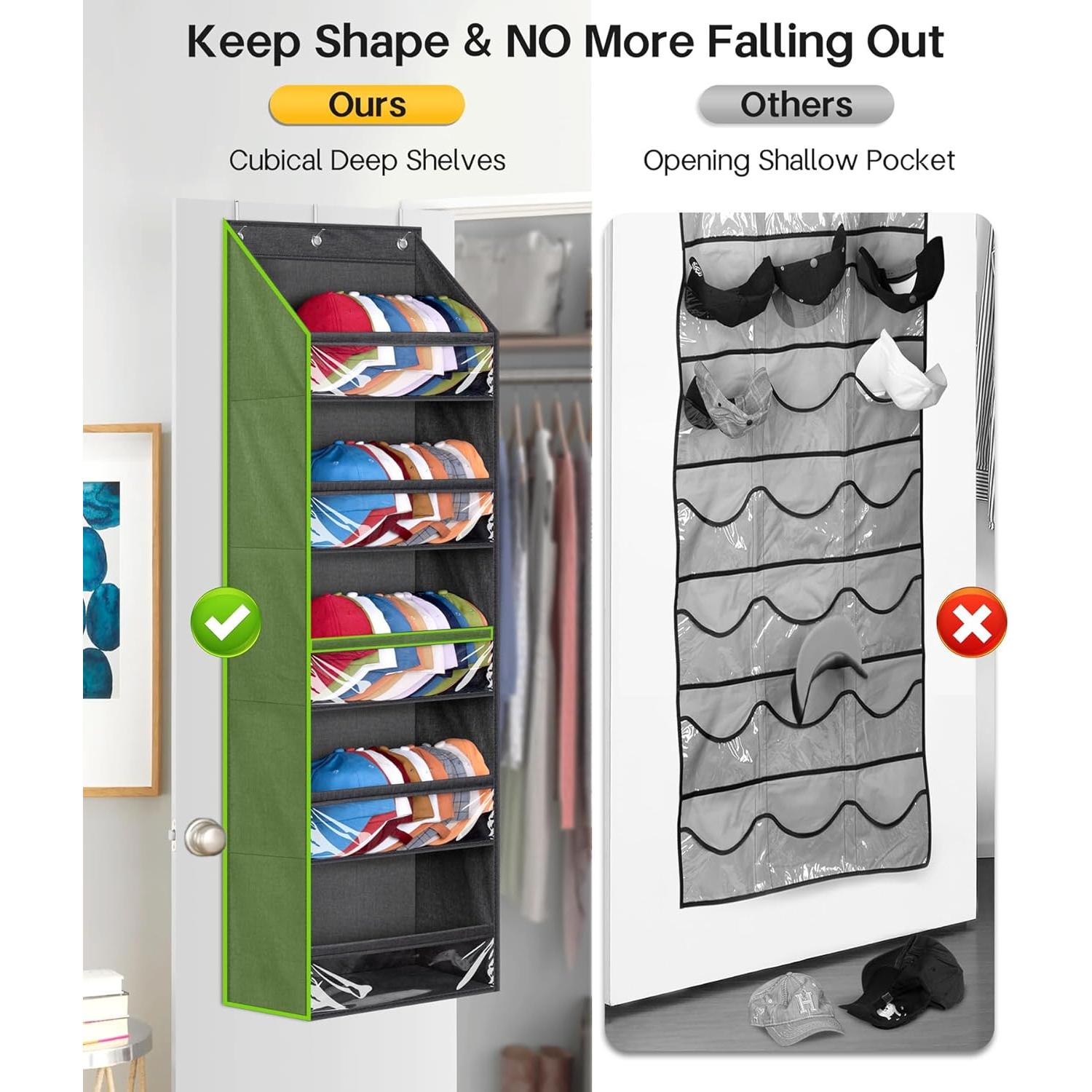 Perchero Organizador de Gorras SLEEPING LAMB Negro 60 Gorras