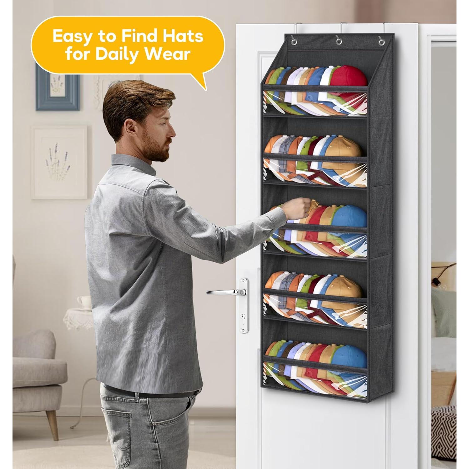 Perchero Organizador de Gorras SLEEPING LAMB Negro 60 Gorras