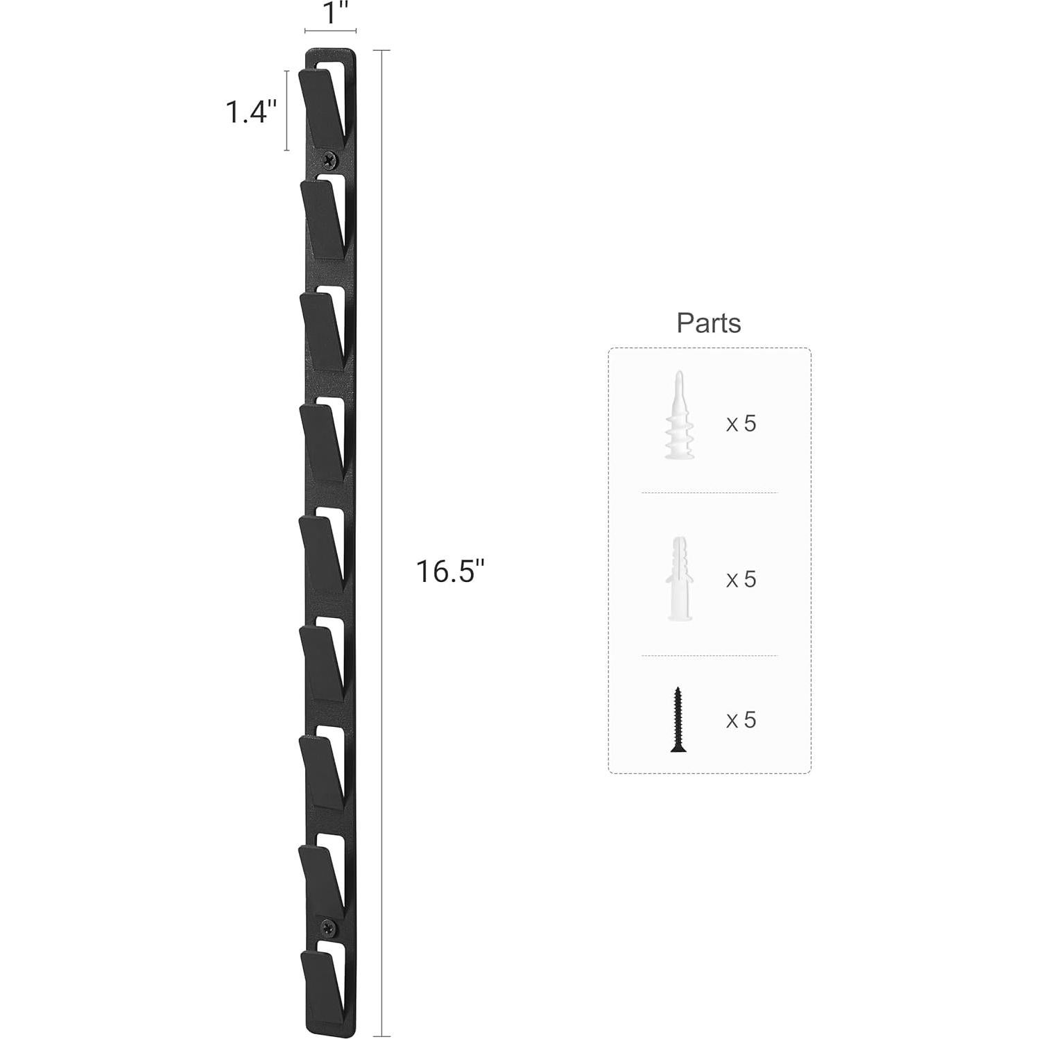 Organizador de Sombreros Mkono, Juego de 2 Soportes Pared, 18 Sombreros