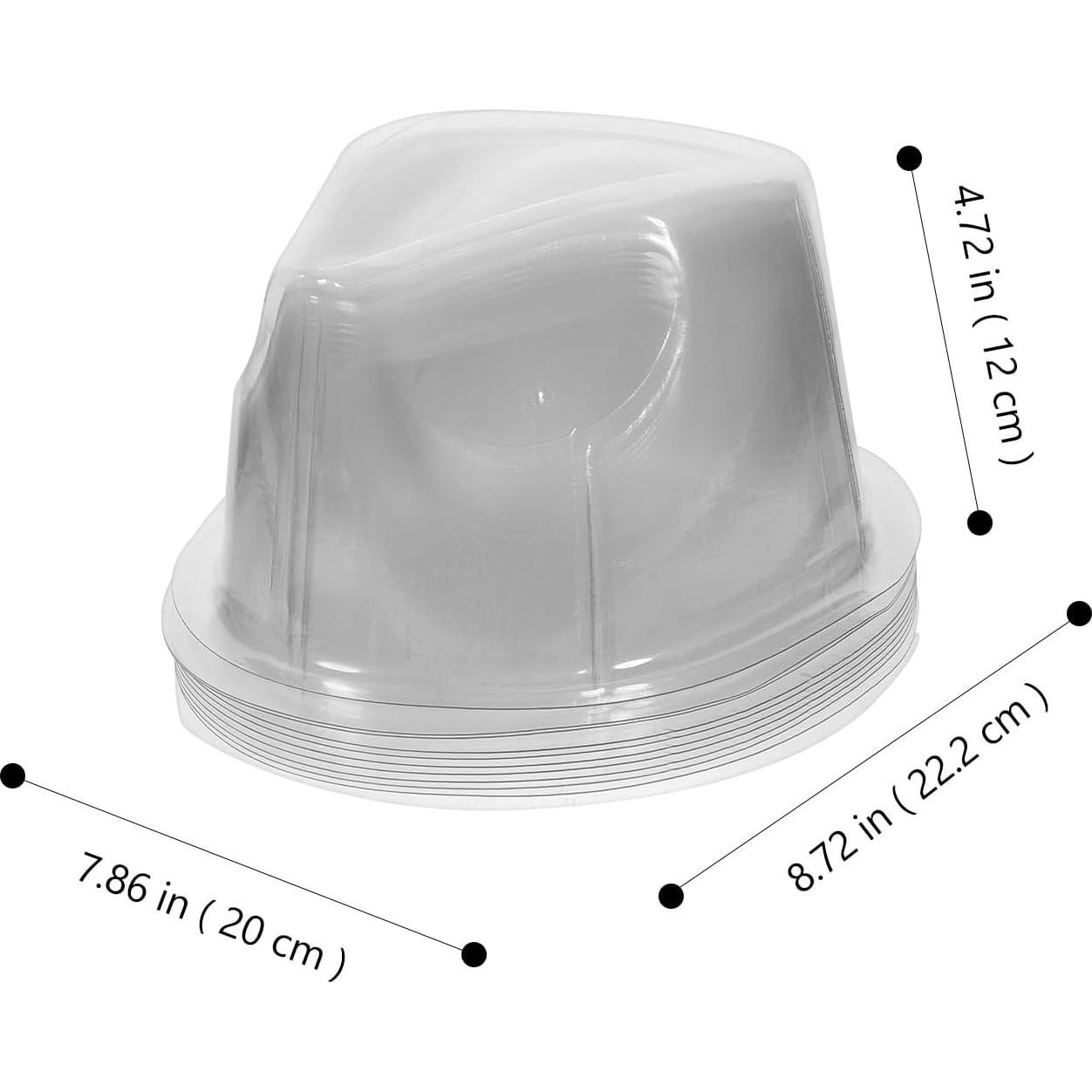 10 Soportes de Sombreros Veemoon Plástico Transparente 19.81cm