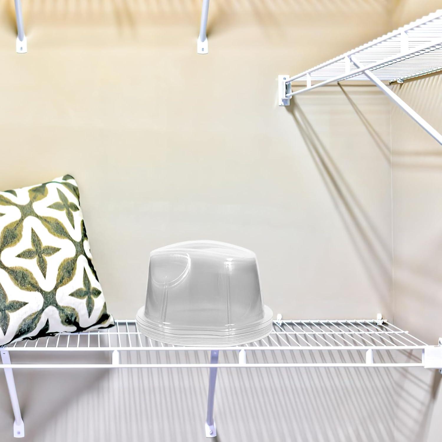 10 Soportes de Sombreros Veemoon Plástico Transparente 19.81cm