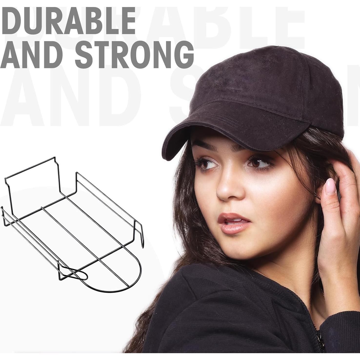 Soportes de Sombreros de Alambre Blulu - 8 Piezas Negro