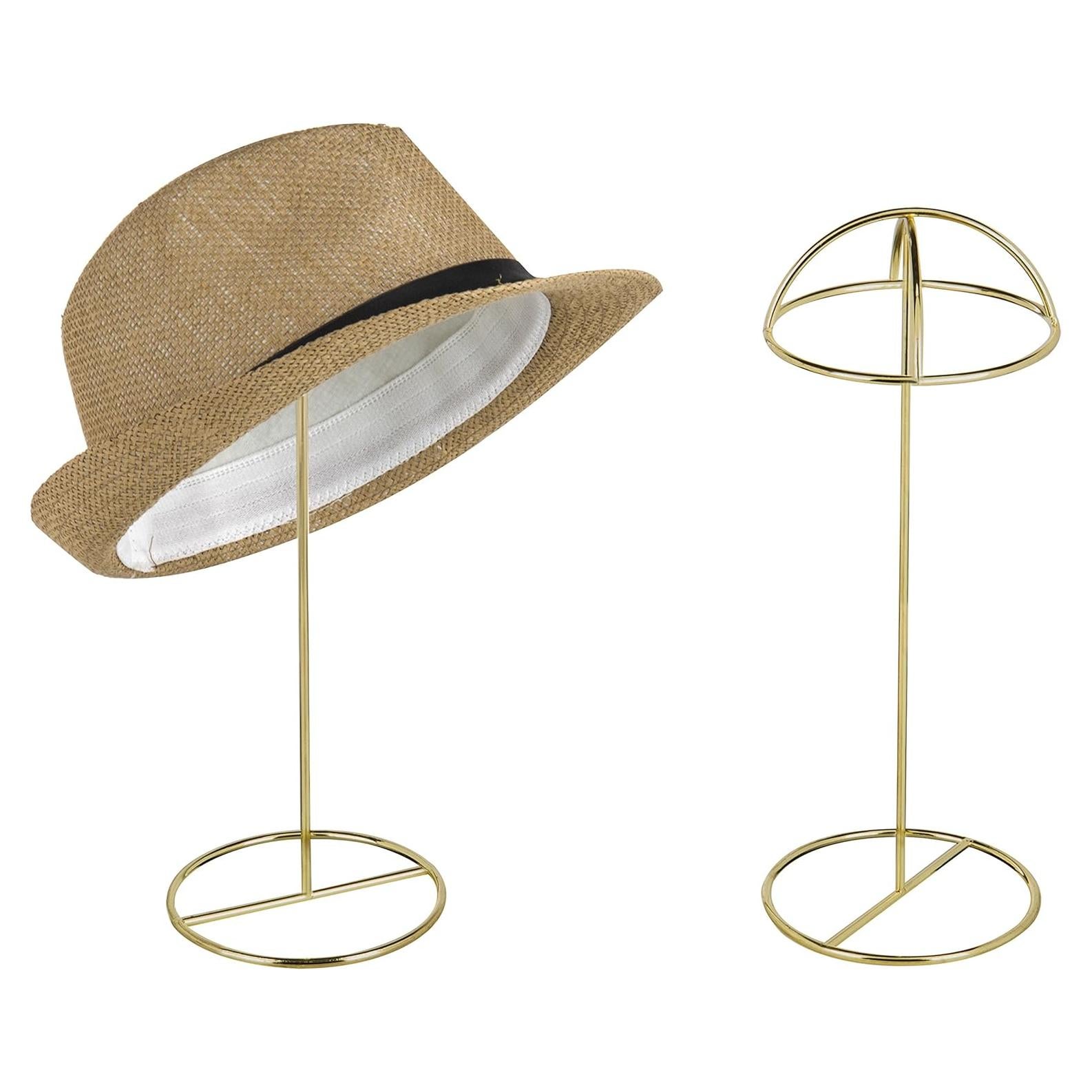 Juego de 2 Soportes de Sombreros MyGift Metal Latón 35.88 cm