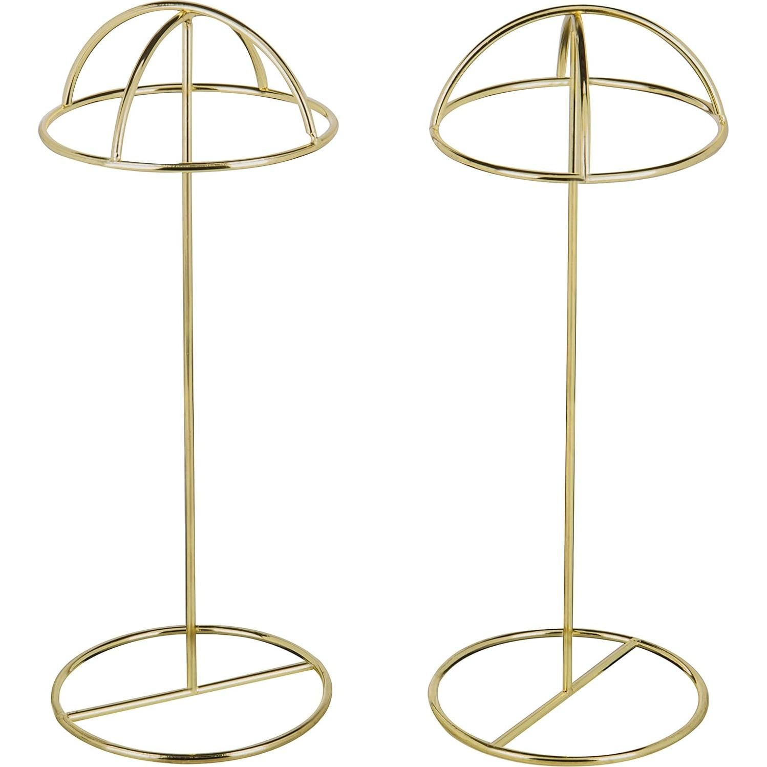 Juego de 2 Soportes de Sombreros MyGift Metal Latón 35.88 cm