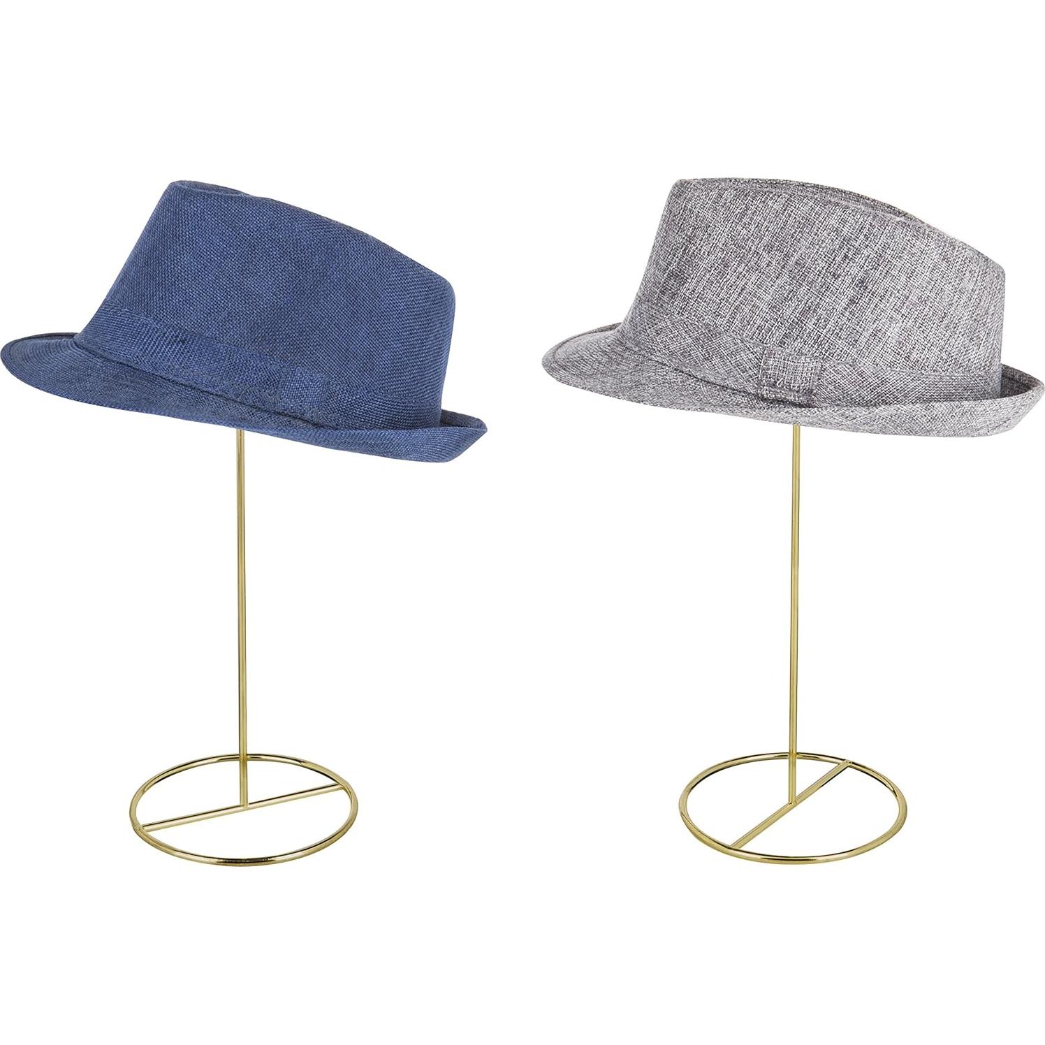 Juego de 2 Soportes de Sombreros MyGift Metal Latón 35.88 cm