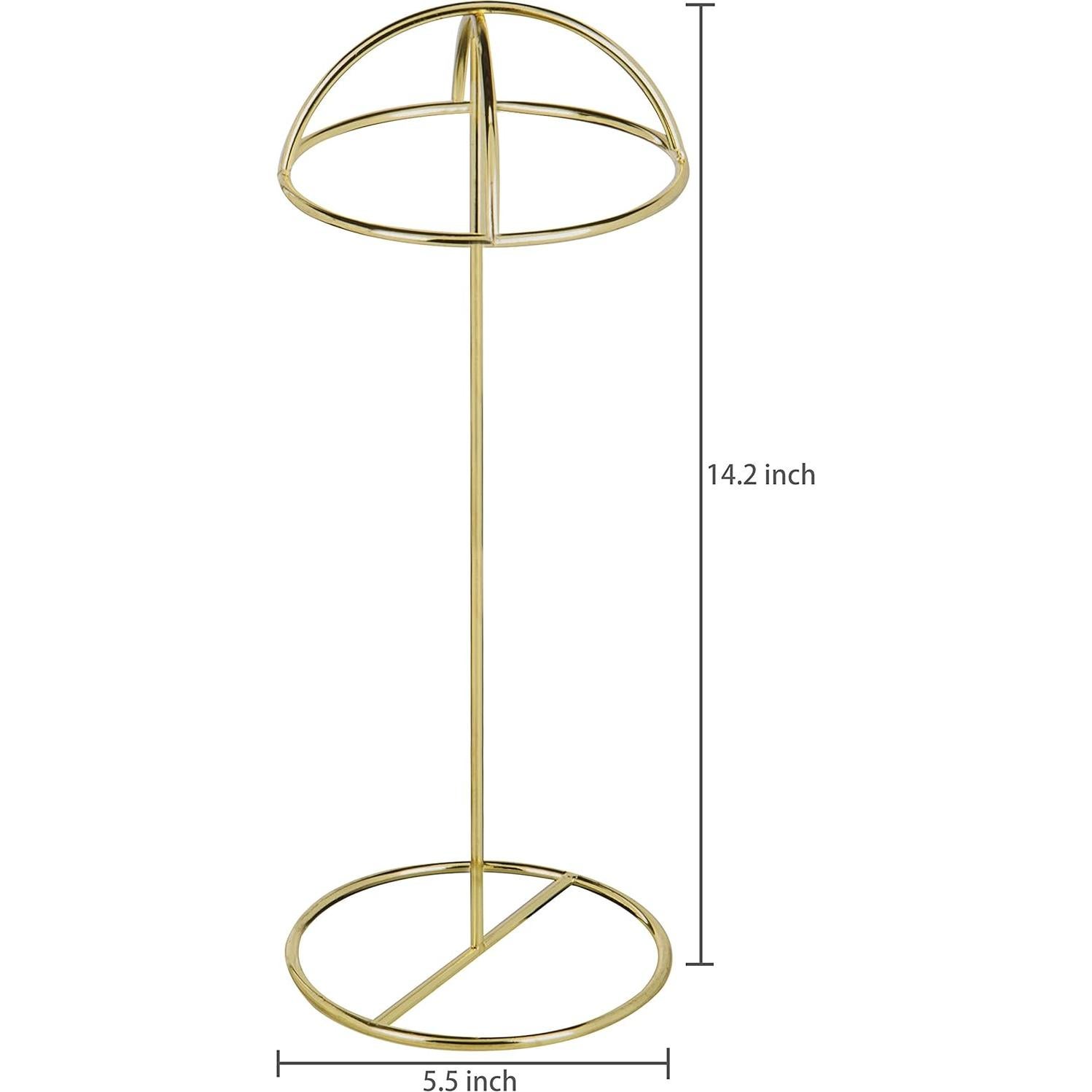 Juego de 2 Soportes de Sombreros MyGift Metal Latón 35.88 cm