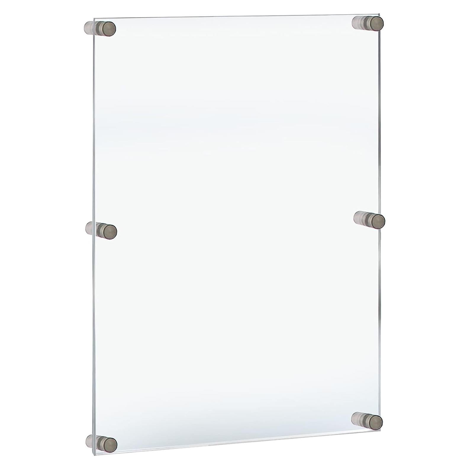 Marco Flotante de Acrílico Azar Displays 24x36 cm Plateado