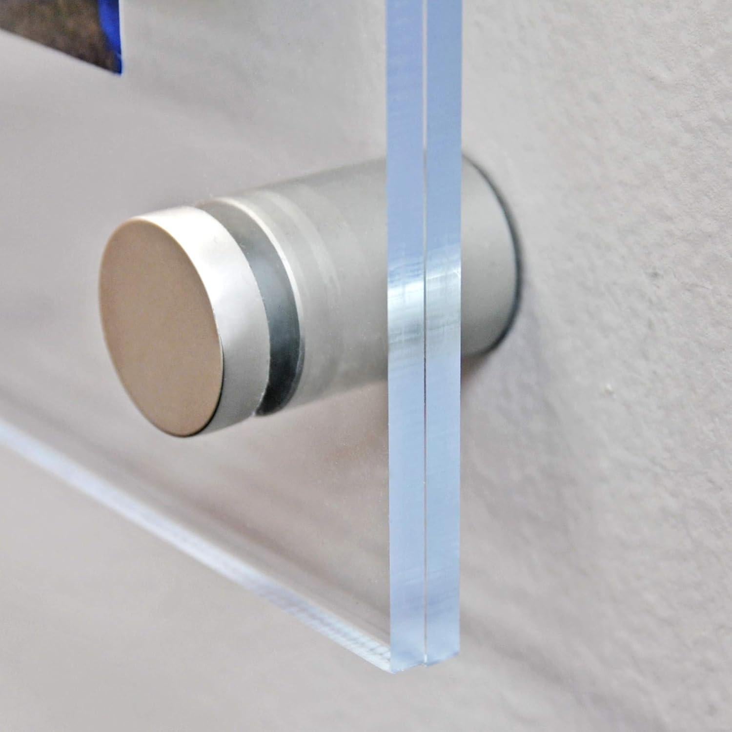 Marco Flotante de Acrílico Azar Displays 24x36 cm Plateado