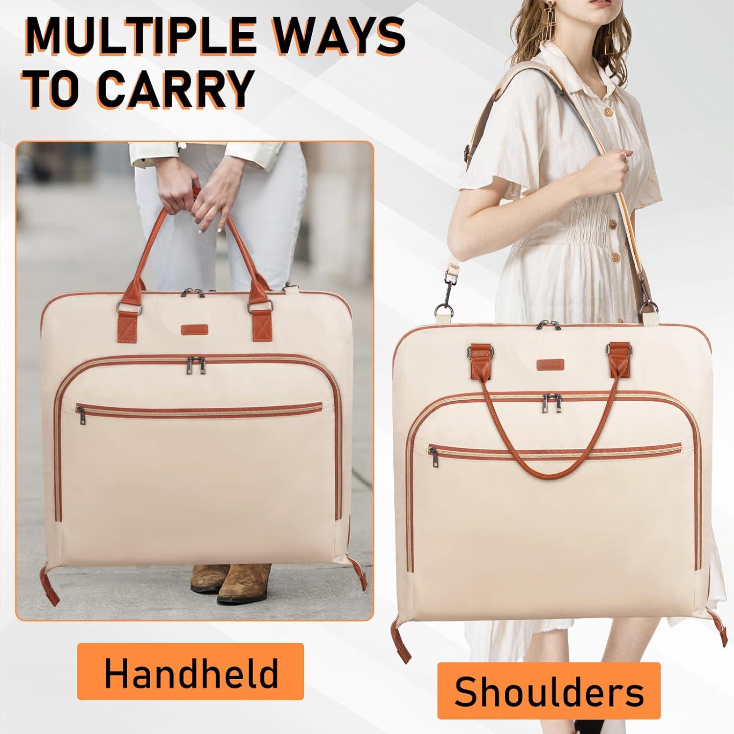 Bolsa de Ropa de Viaje GMAK 119 cm con Cremallera Beige