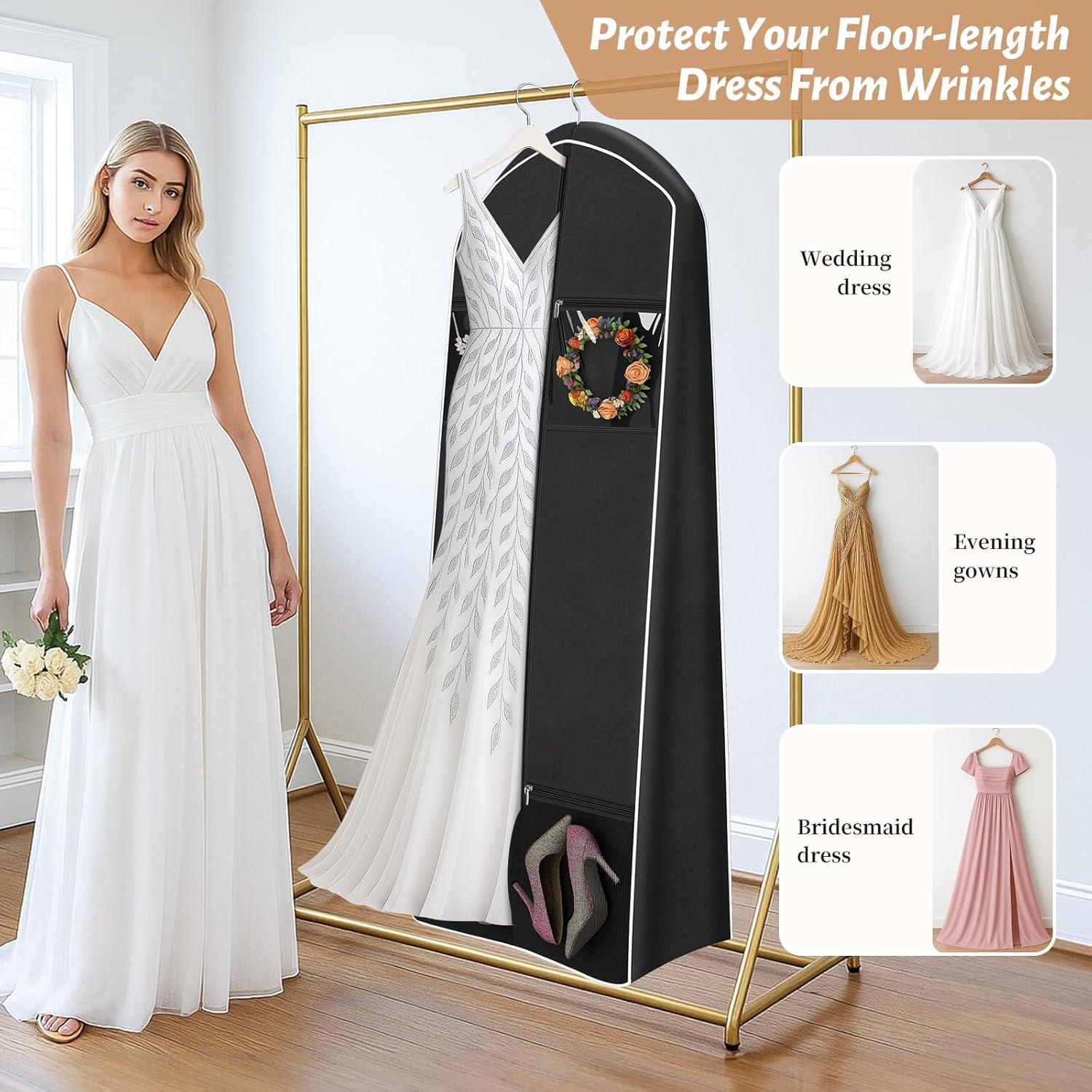 Bolsa de Vestido de Novia KEETDY 178 cm con Bolsa de Mano