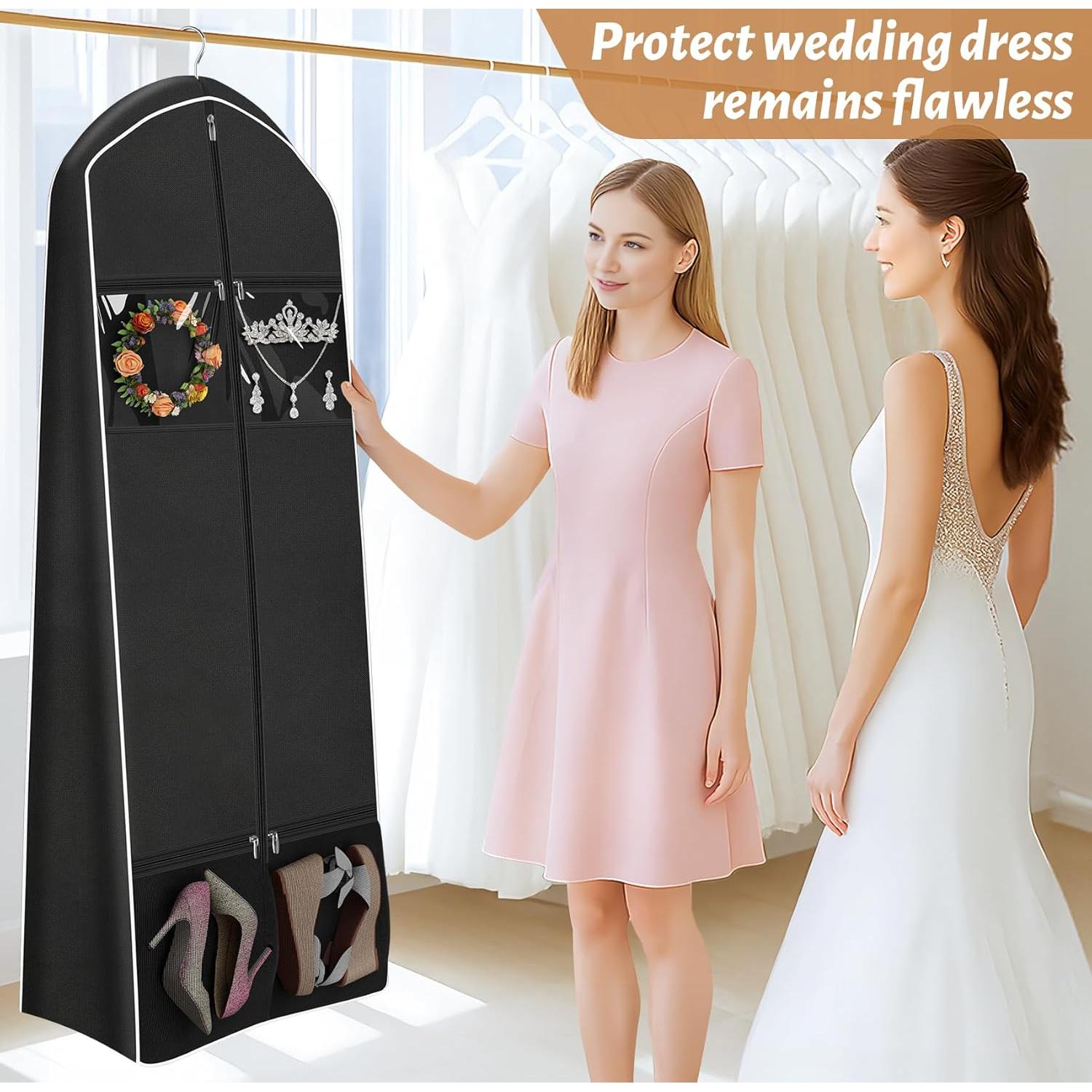 Bolsa de Vestido de Novia KEETDY 178 cm con Bolsa de Mano