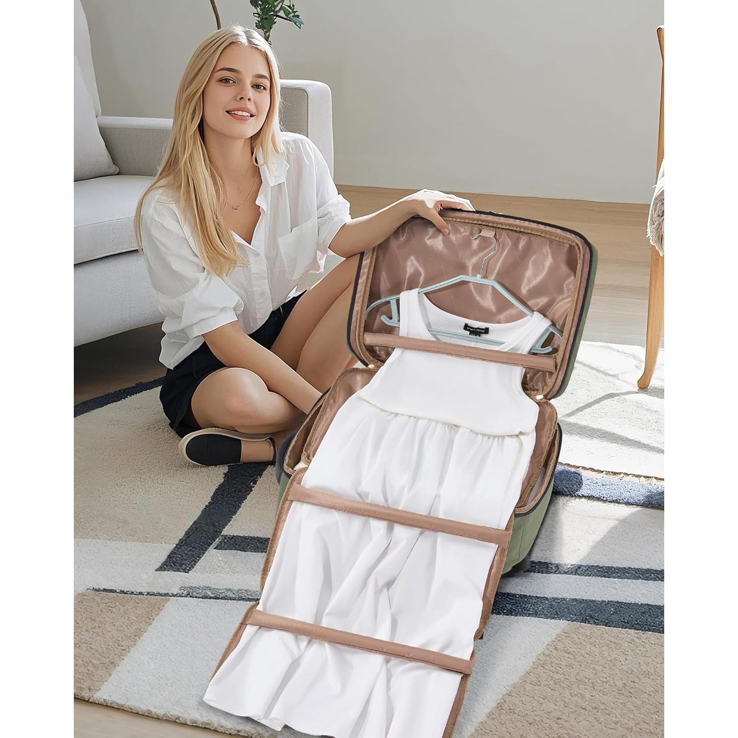 Mochila de Viaje LOVEVOOK 40L para Laptop 17.3" con Bolsa de Ropa