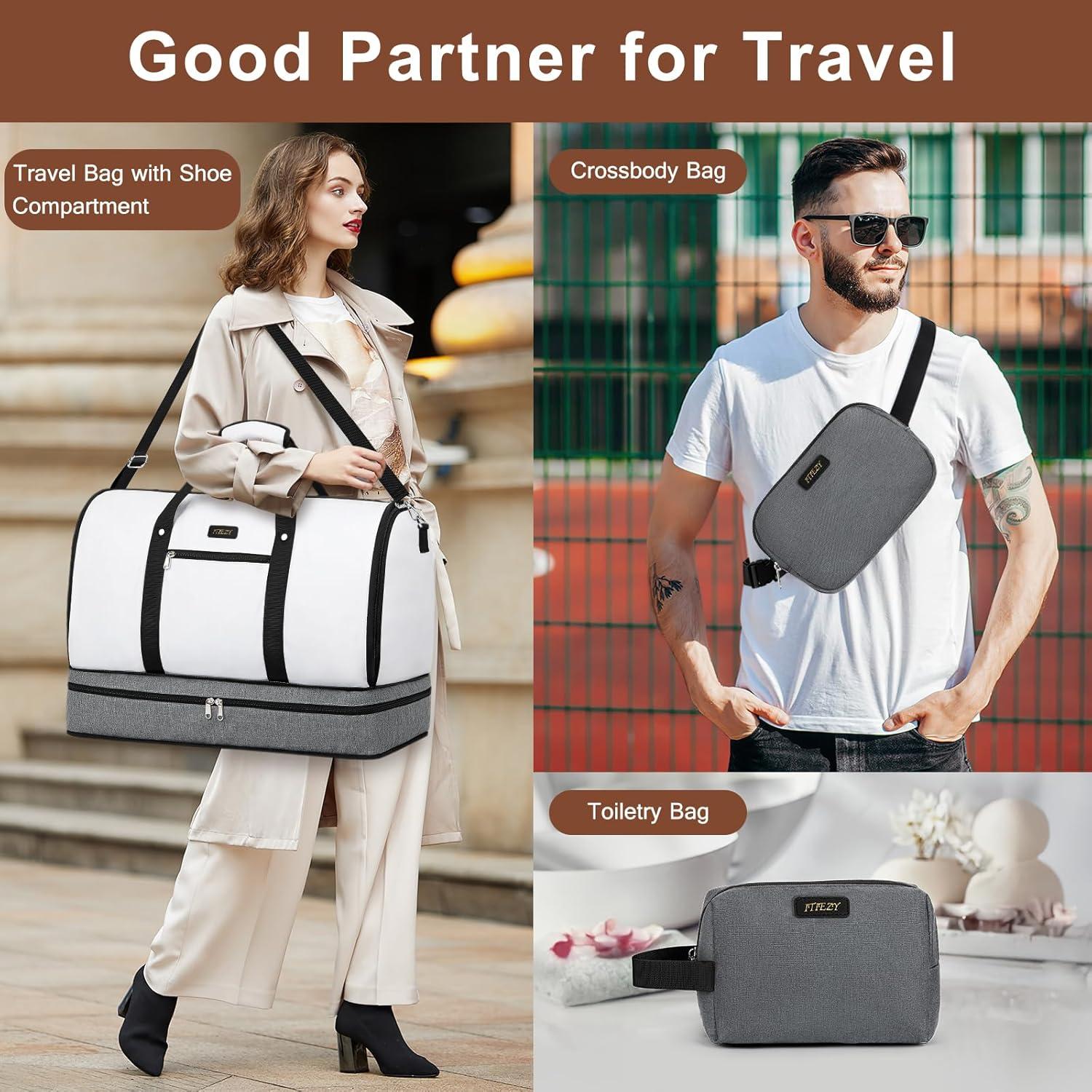 Bolsa Duffle ITIEZY 3 en 1 para Ropa y Zapatos - Grande