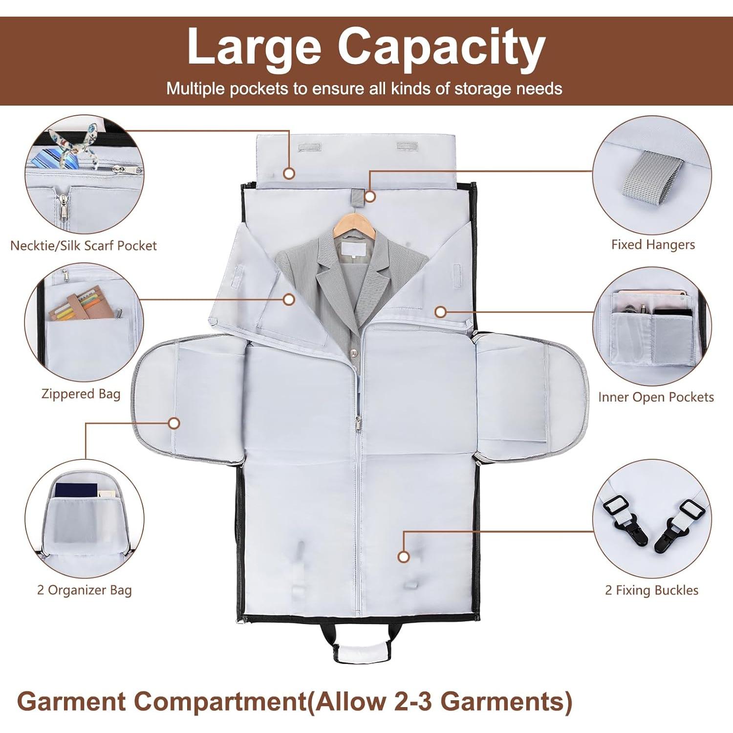 Bolsa Duffle ITIEZY 3 en 1 para Ropa y Zapatos - Grande