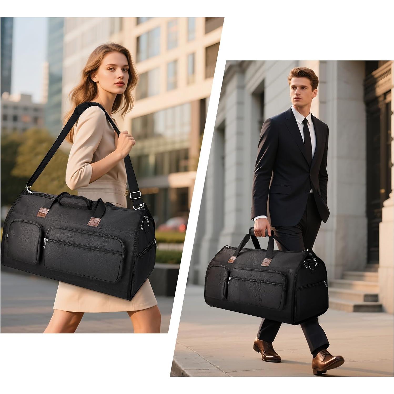 Bolsa de viaje convertible PUCUWU 56L con compartimento para zapatos